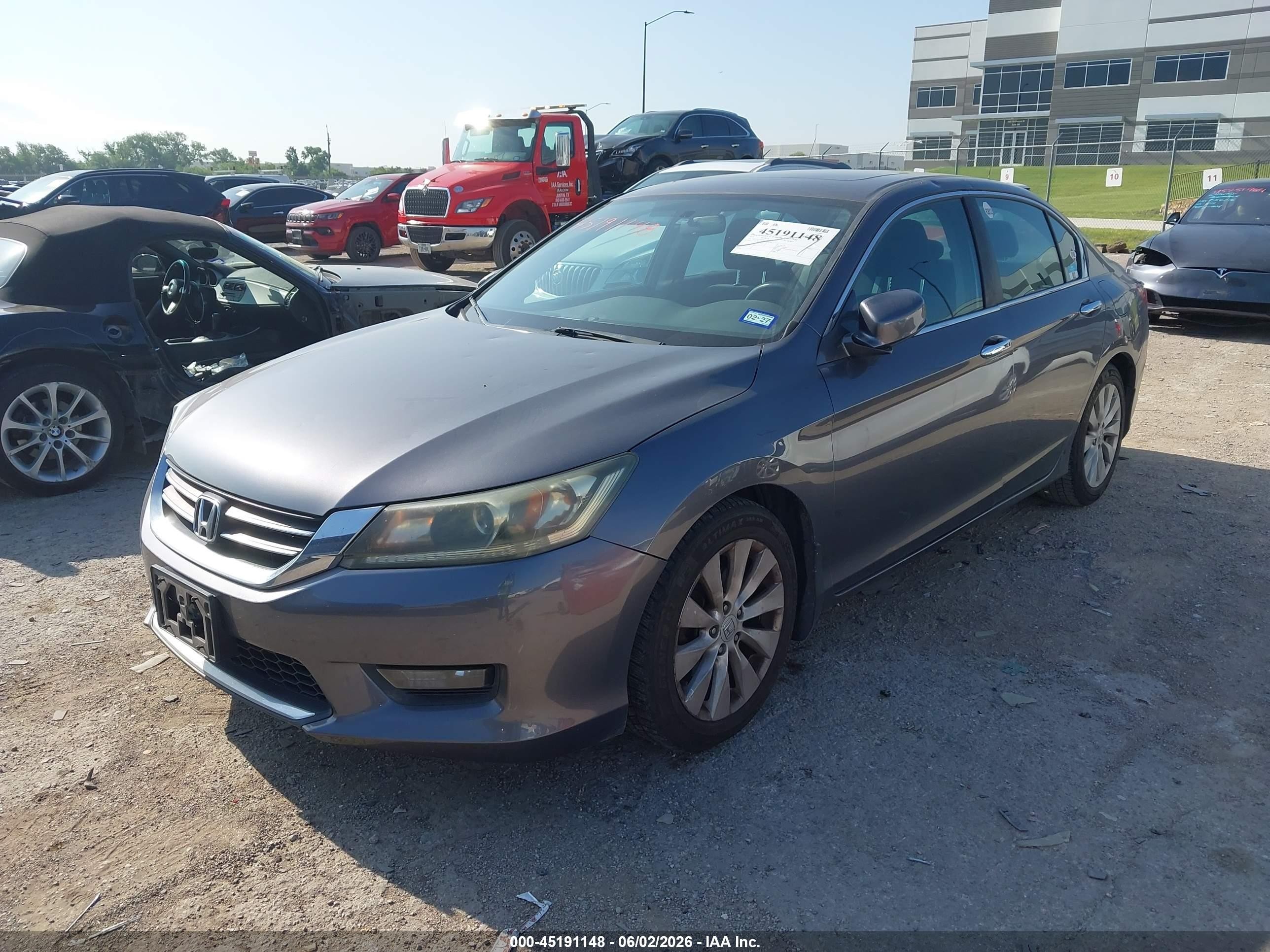 2015 Honda Accord Ex Gray vin: 1HGCR2F7XFA012454