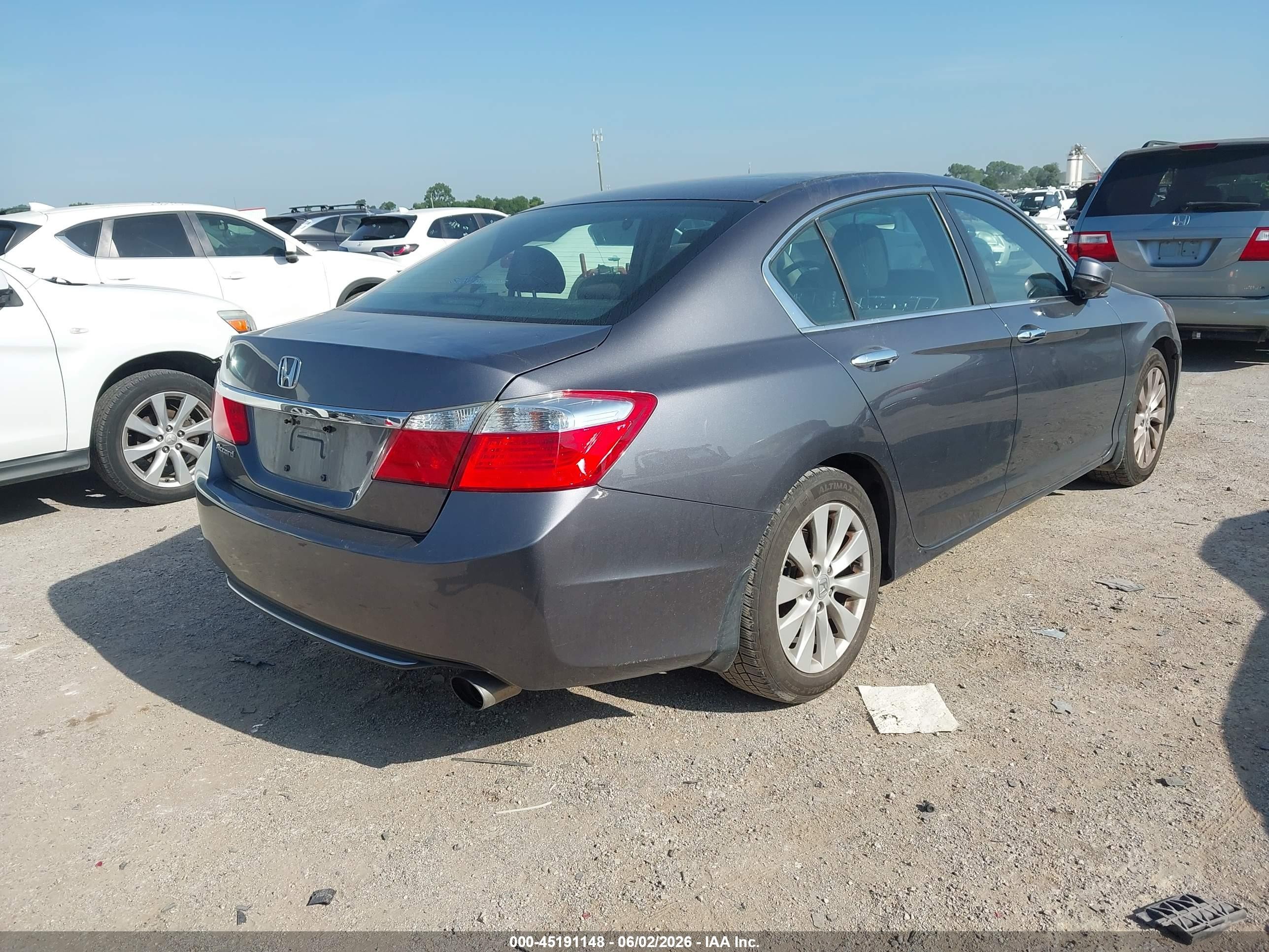 2015 Honda Accord Ex Gray vin: 1HGCR2F7XFA012454