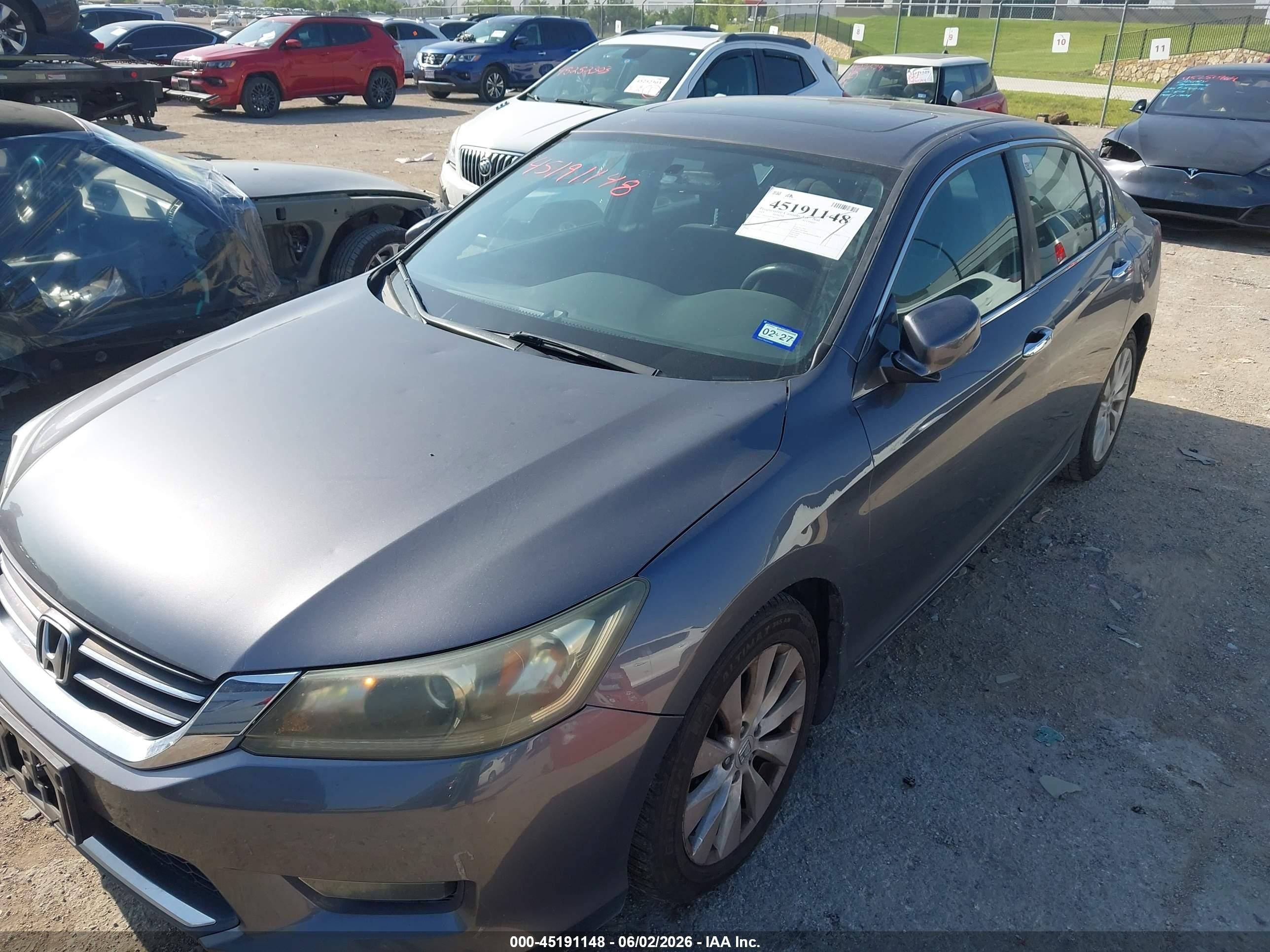 2015 Honda Accord Ex Gray vin: 1HGCR2F7XFA012454