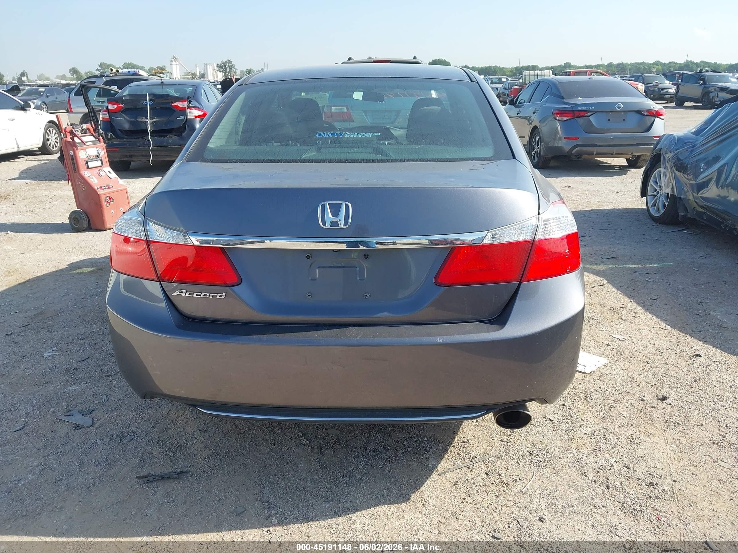 2015 Honda Accord Ex Gray vin: 1HGCR2F7XFA012454