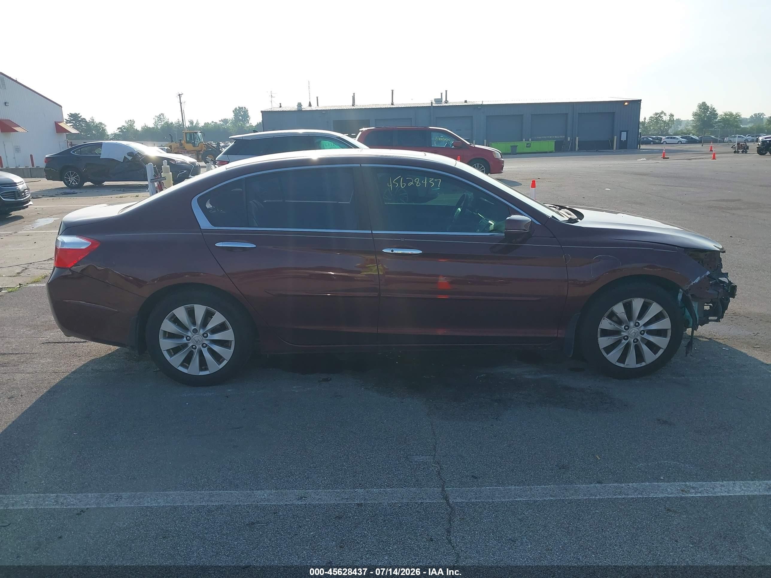 2015 Honda Accord Ex Бордовый vin: 1HGCR2F7XFA054056