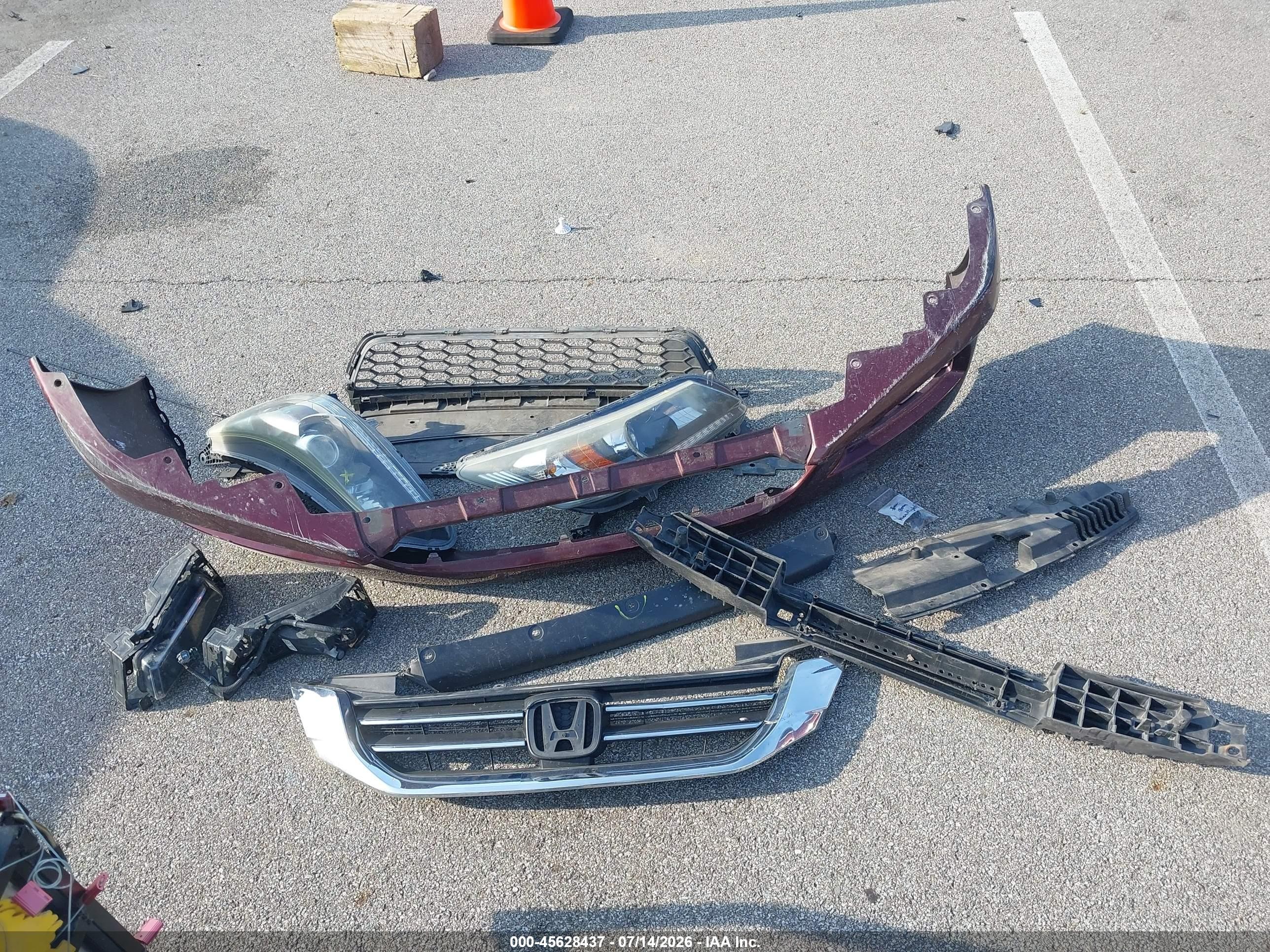 2015 Honda Accord Ex Бордовый vin: 1HGCR2F7XFA054056