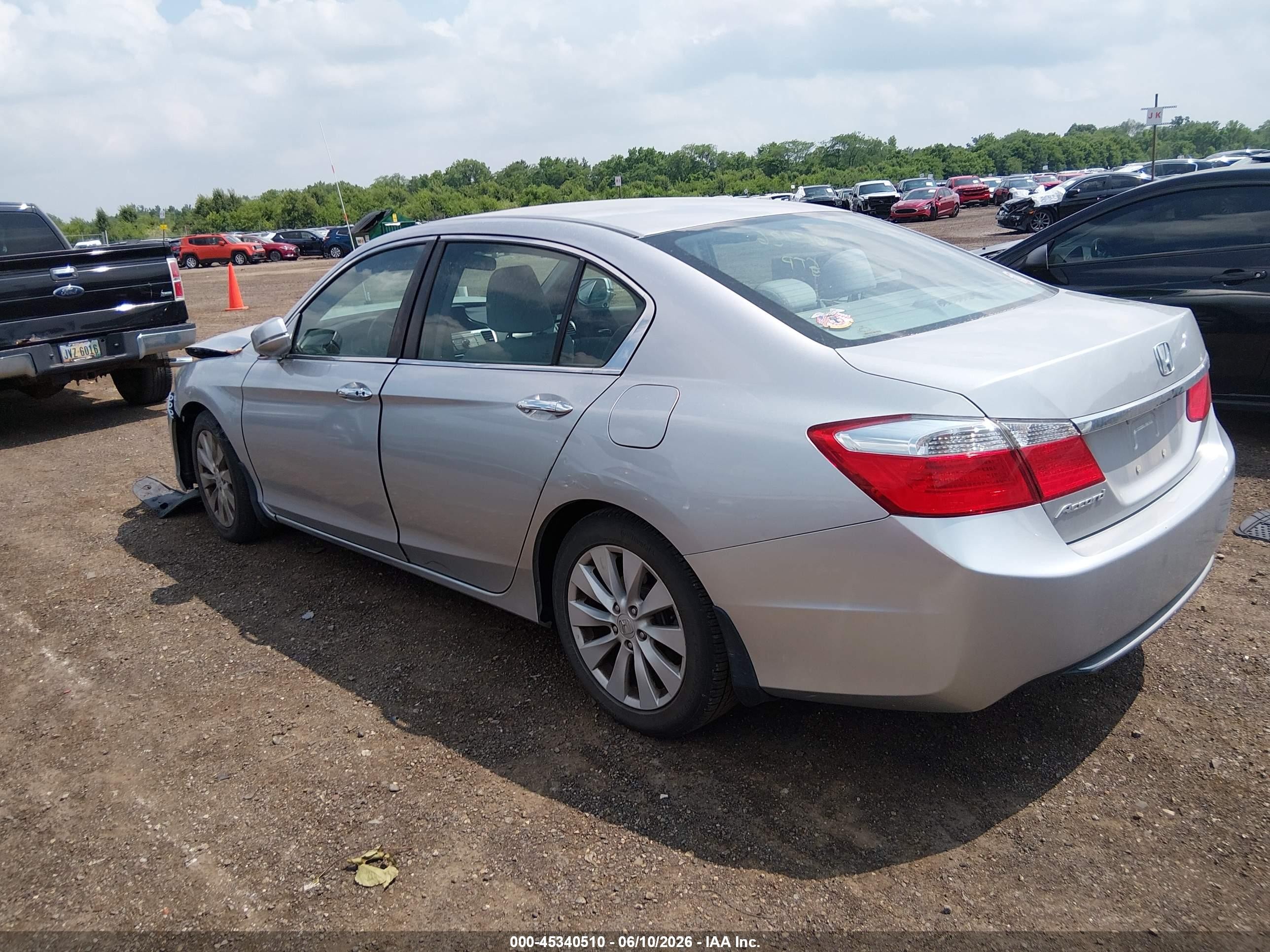2015 Honda Accord Ex Gray vin: 1HGCR2F7XFA100369