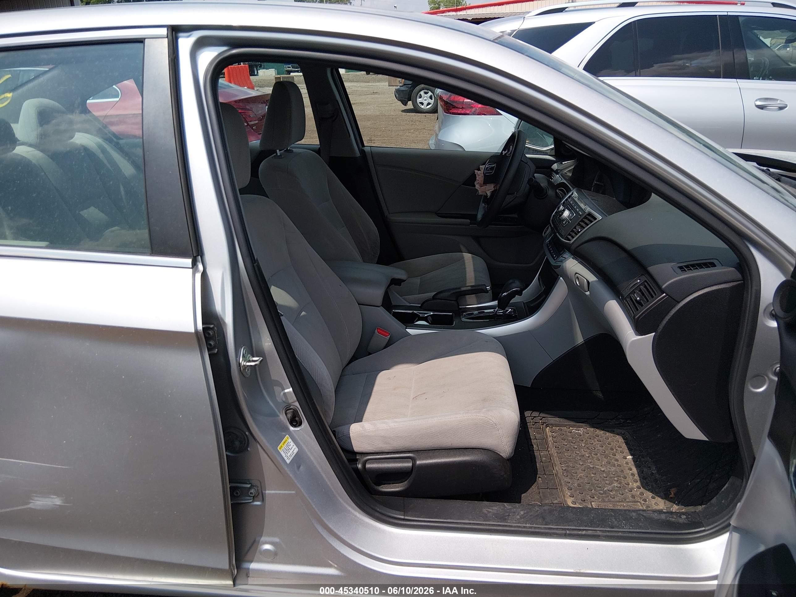 2015 Honda Accord Ex Gray vin: 1HGCR2F7XFA100369