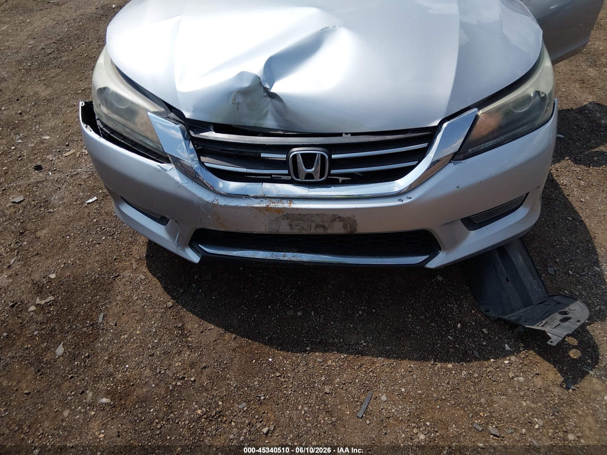 2015 Honda Accord Ex Gray vin: 1HGCR2F7XFA100369