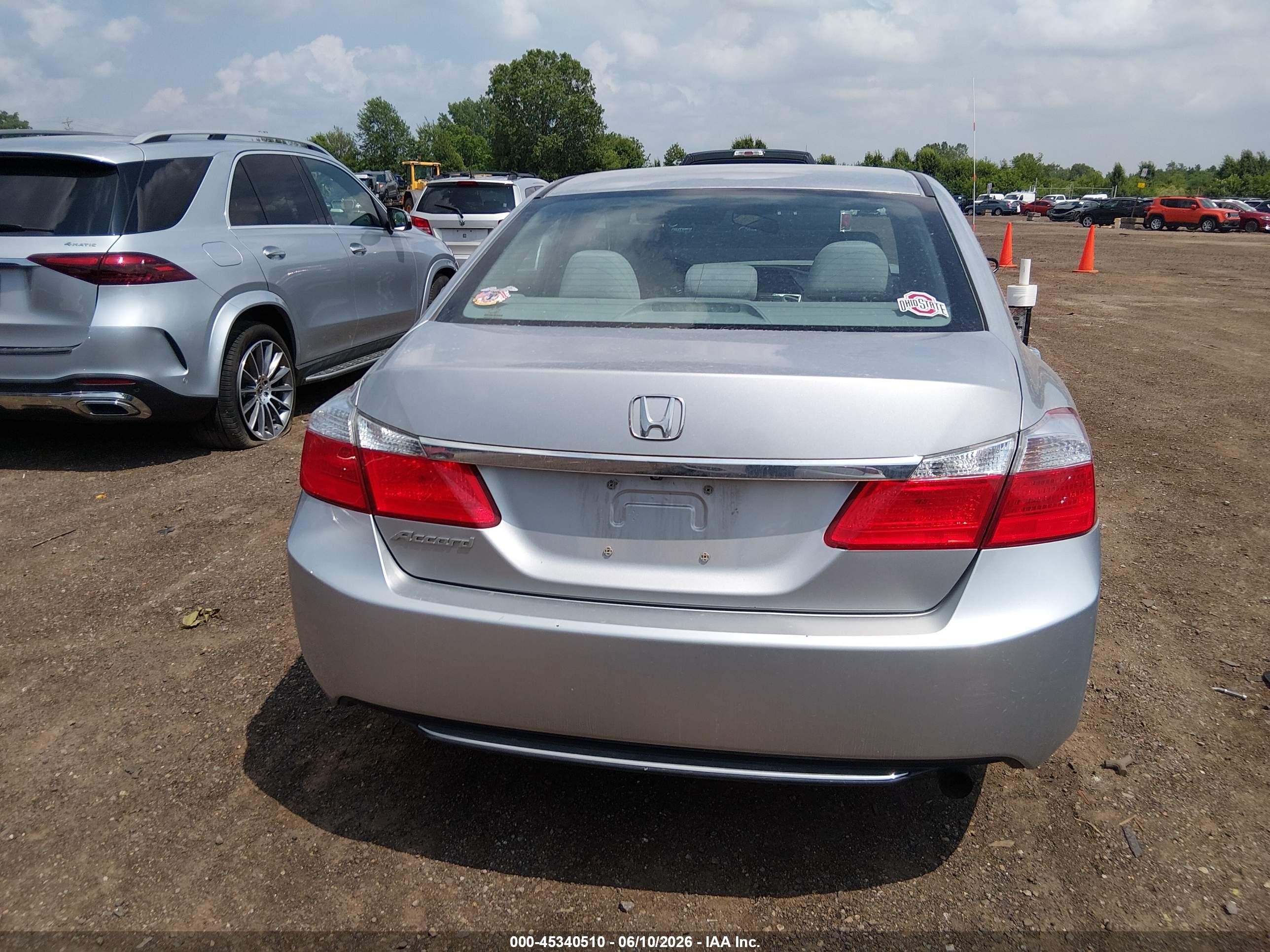 2015 Honda Accord Ex Gray vin: 1HGCR2F7XFA100369