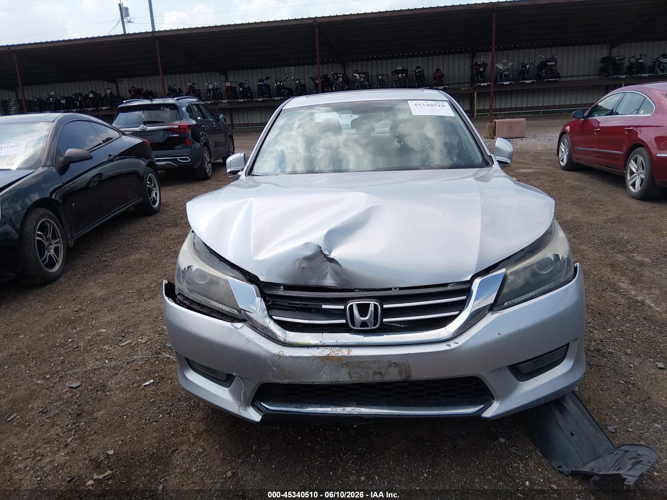 2015 Honda Accord Ex Gray vin: 1HGCR2F7XFA100369