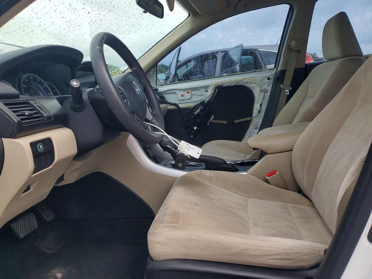 2015 Honda Accord Ex White vin: 1HGCR2F7XFA112358