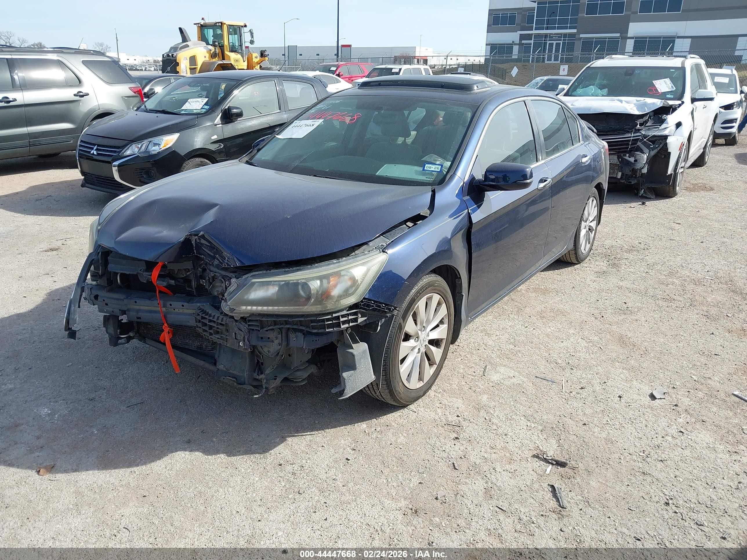 2015 Honda Accord Ex Blue vin: 1HGCR2F7XFA214677