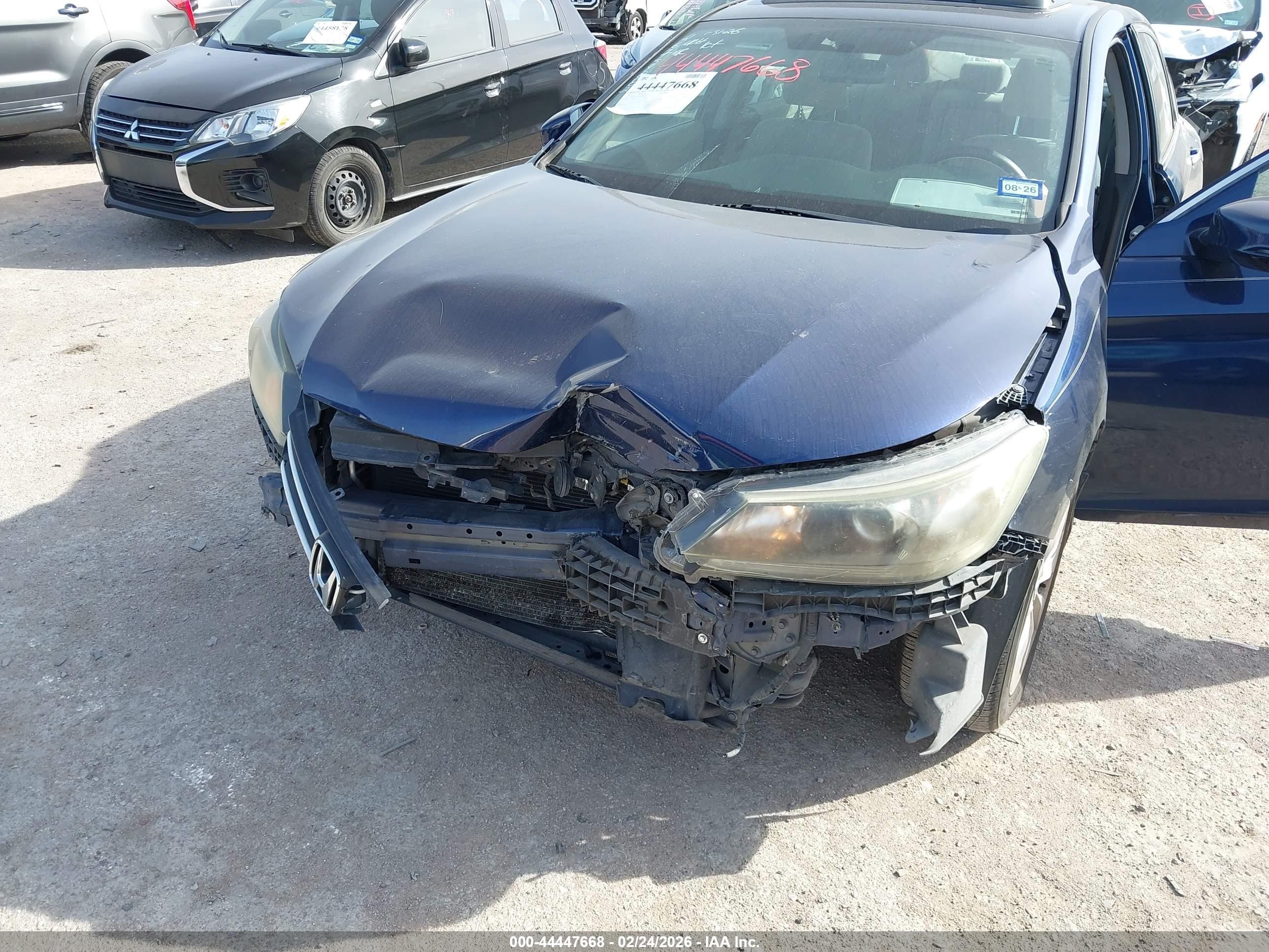 2015 Honda Accord Ex Blue vin: 1HGCR2F7XFA214677