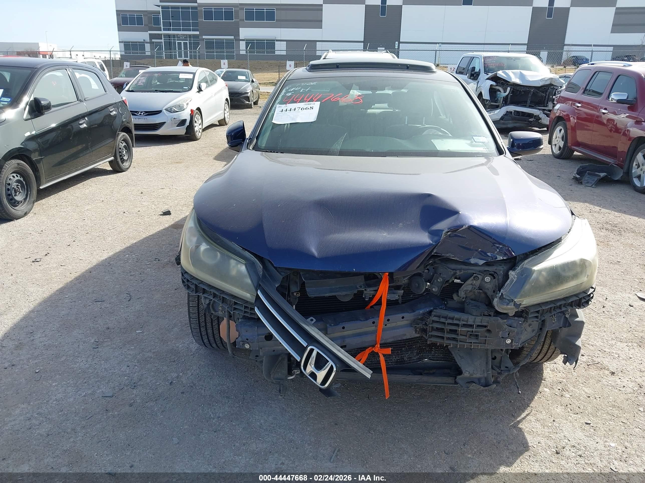 2015 Honda Accord Ex Blue vin: 1HGCR2F7XFA214677