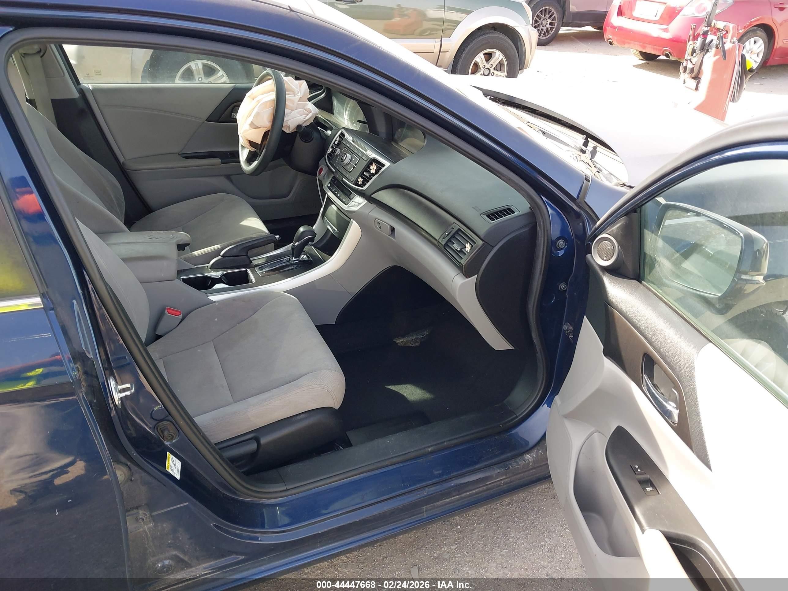 2015 Honda Accord Ex Blue vin: 1HGCR2F7XFA214677