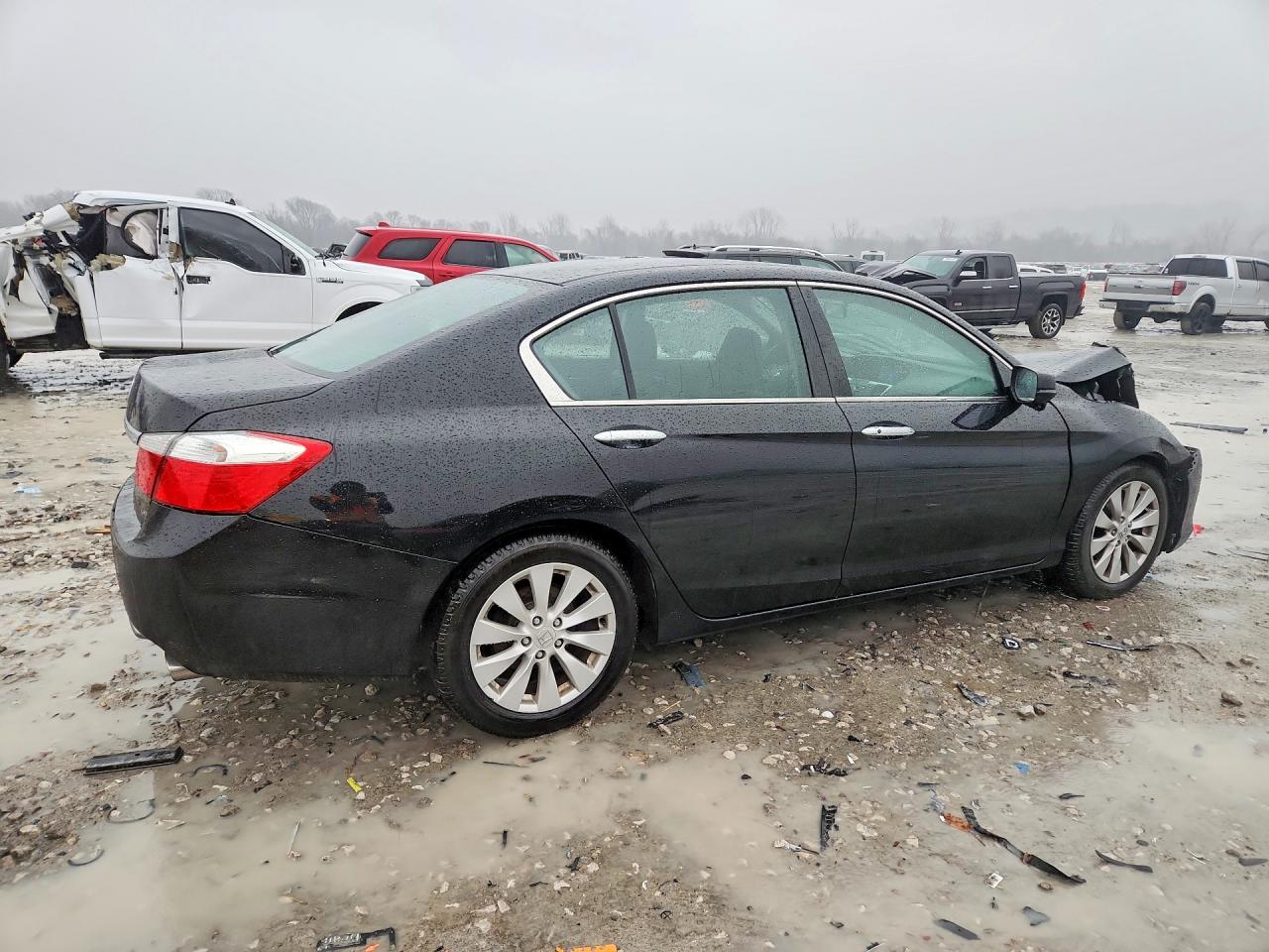 2015 Honda Accord Ex Black vin: 1HGCR2F7XFA218499