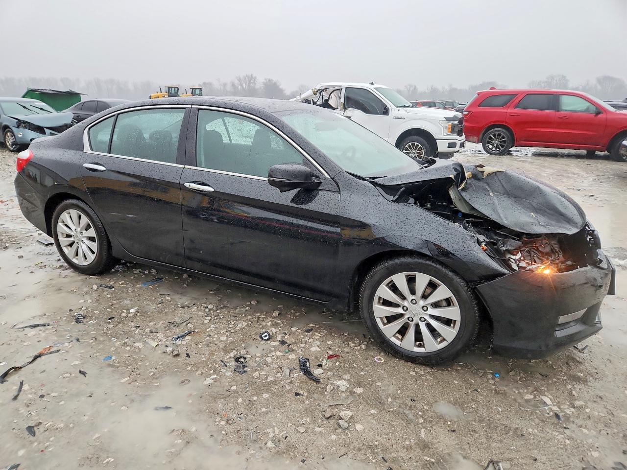 2015 Honda Accord Ex Black vin: 1HGCR2F7XFA218499
