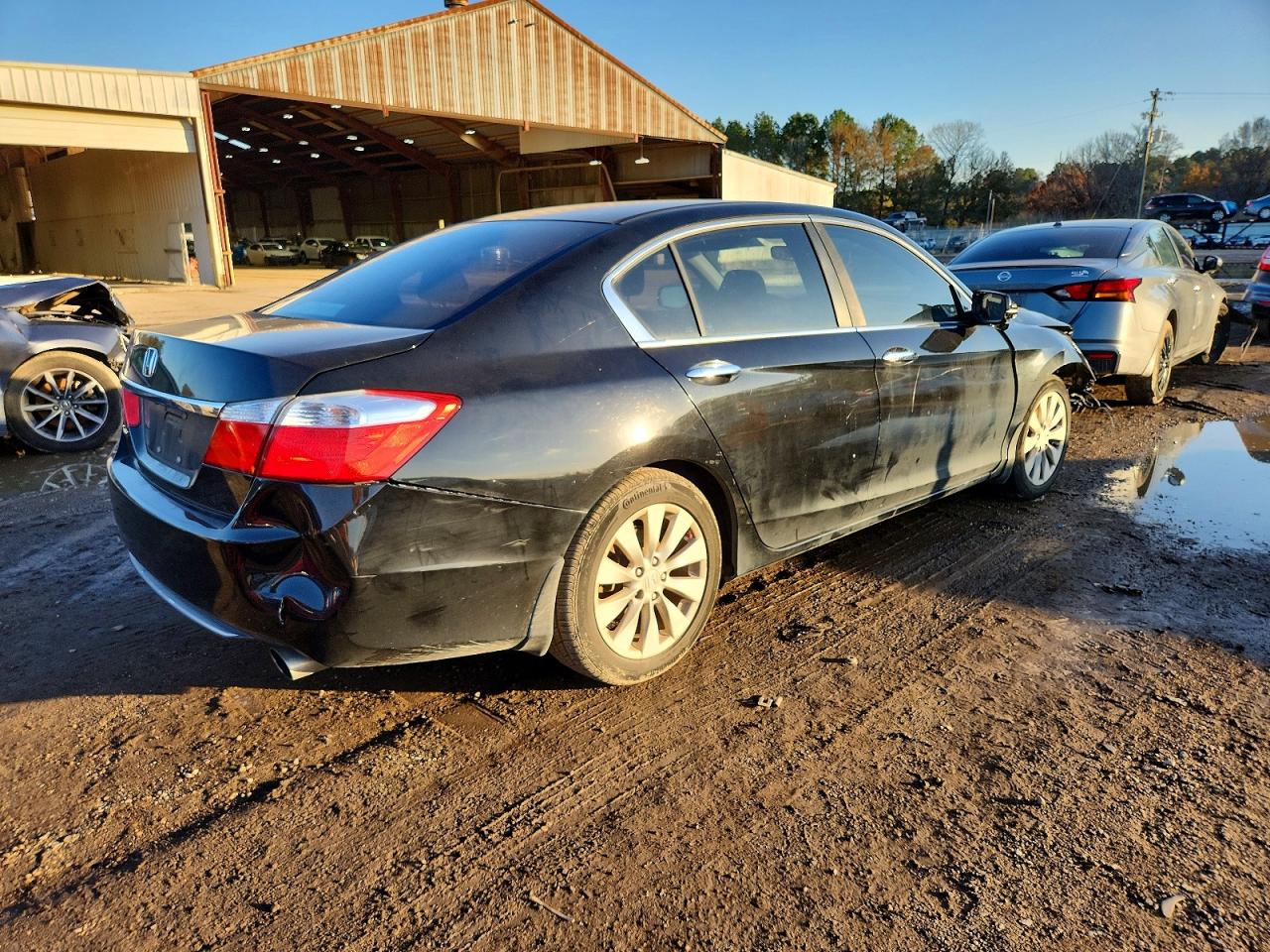 2015 Honda Accord Ex Черный vin: 1HGCR2F7XFA267766