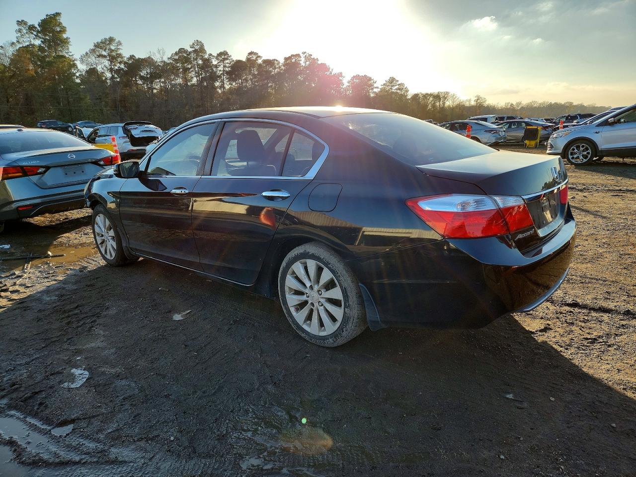 2015 Honda Accord Ex Черный vin: 1HGCR2F7XFA267766