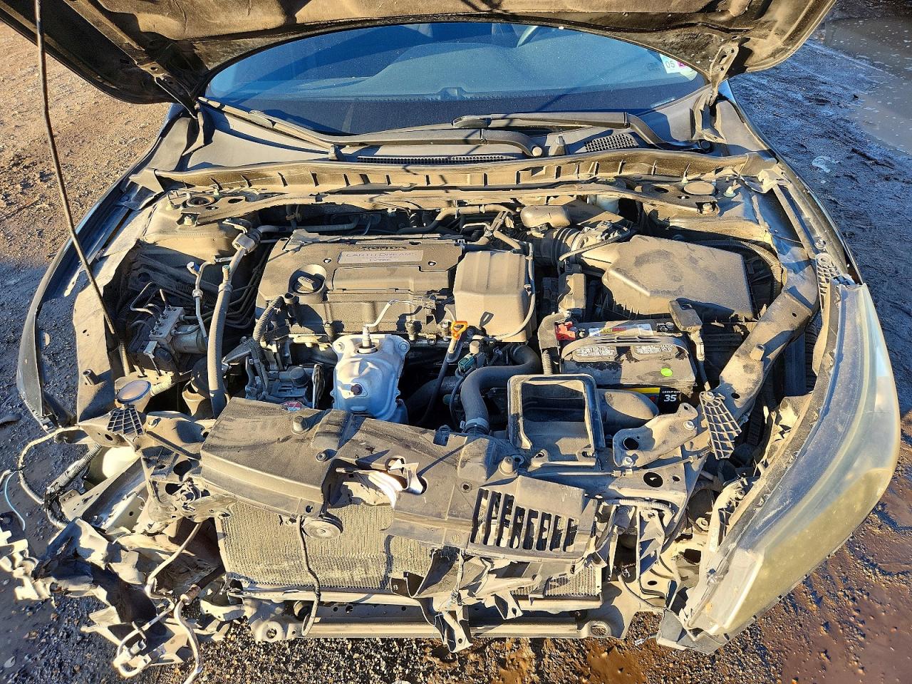 2015 Honda Accord Ex Черный vin: 1HGCR2F7XFA267766