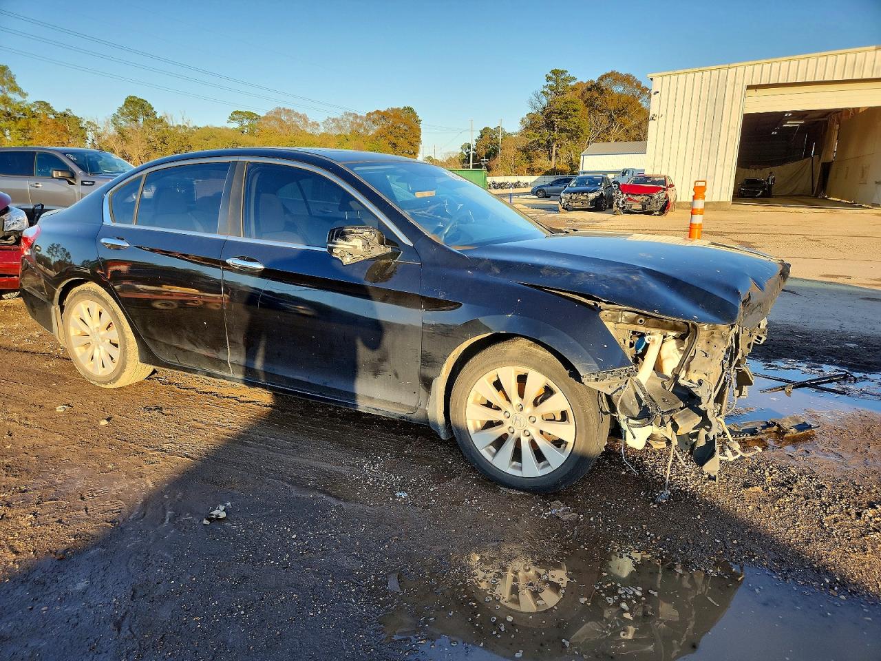 2015 Honda Accord Ex Черный vin: 1HGCR2F7XFA267766