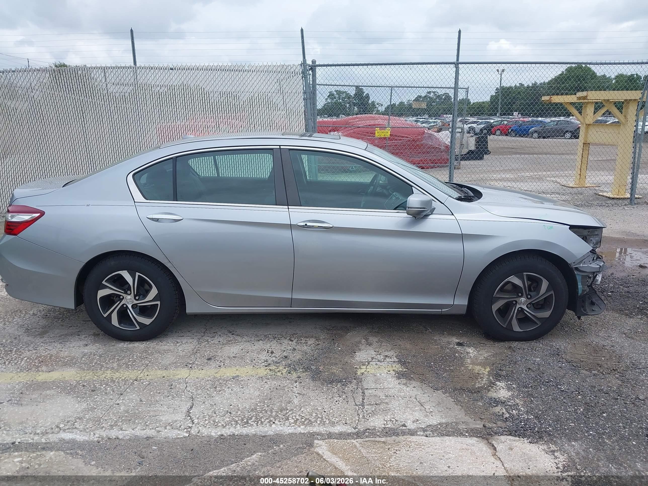 2016 Honda Accord Ex Silver vin: 1HGCR2F7XGA168253