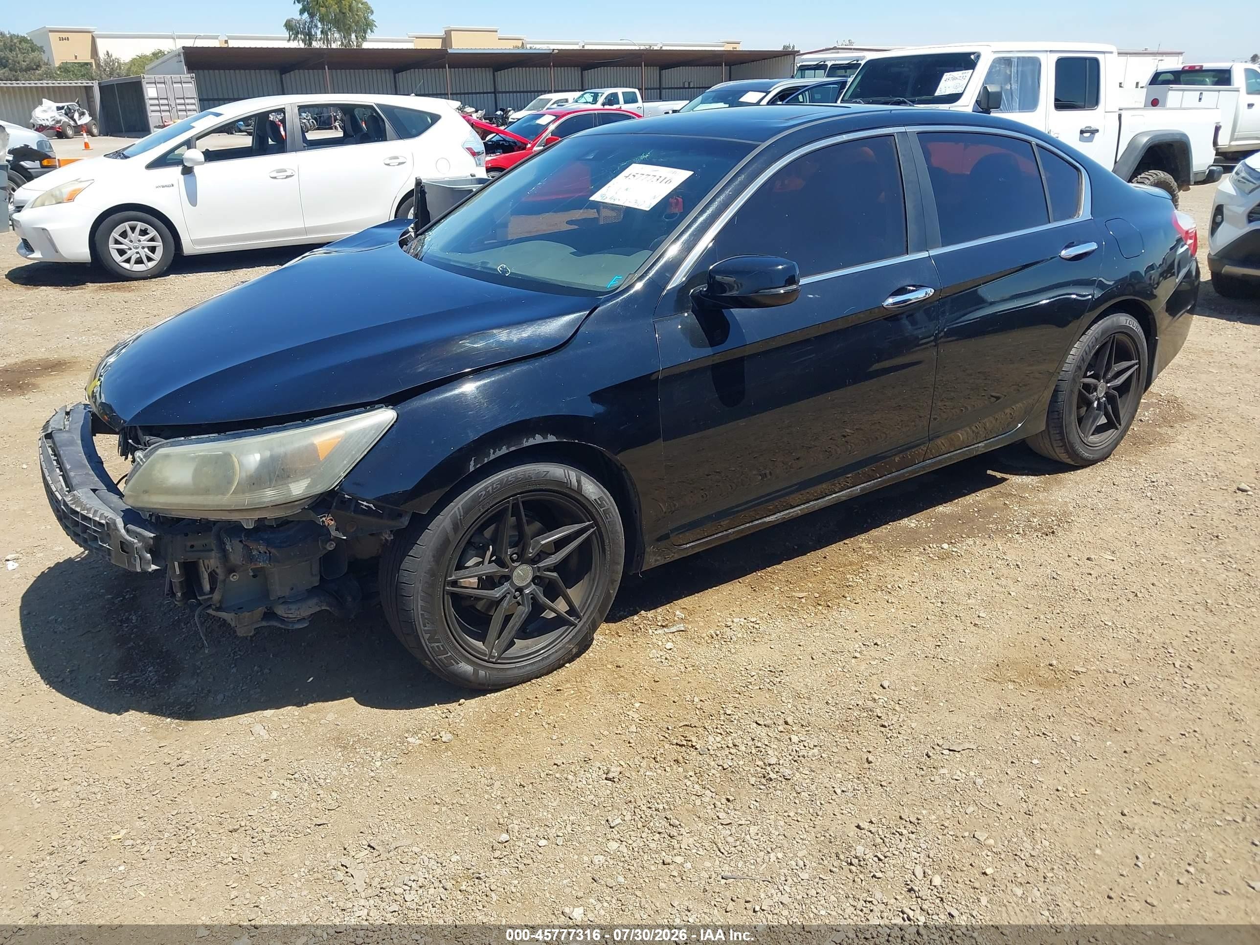 2013 Honda Accord Ex-l Black vin: 1HGCR2F80DA006586