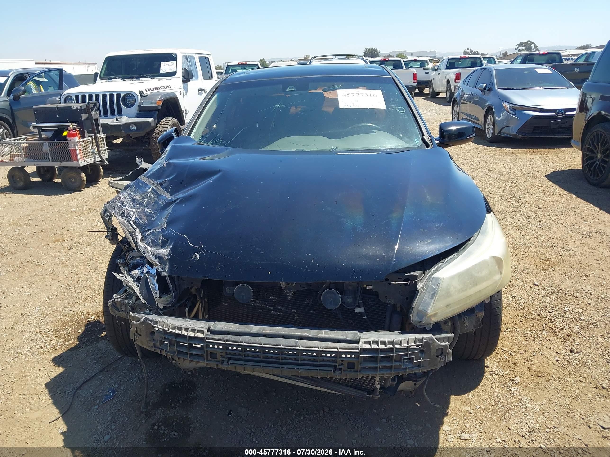 2013 Honda Accord Ex-l Black vin: 1HGCR2F80DA006586