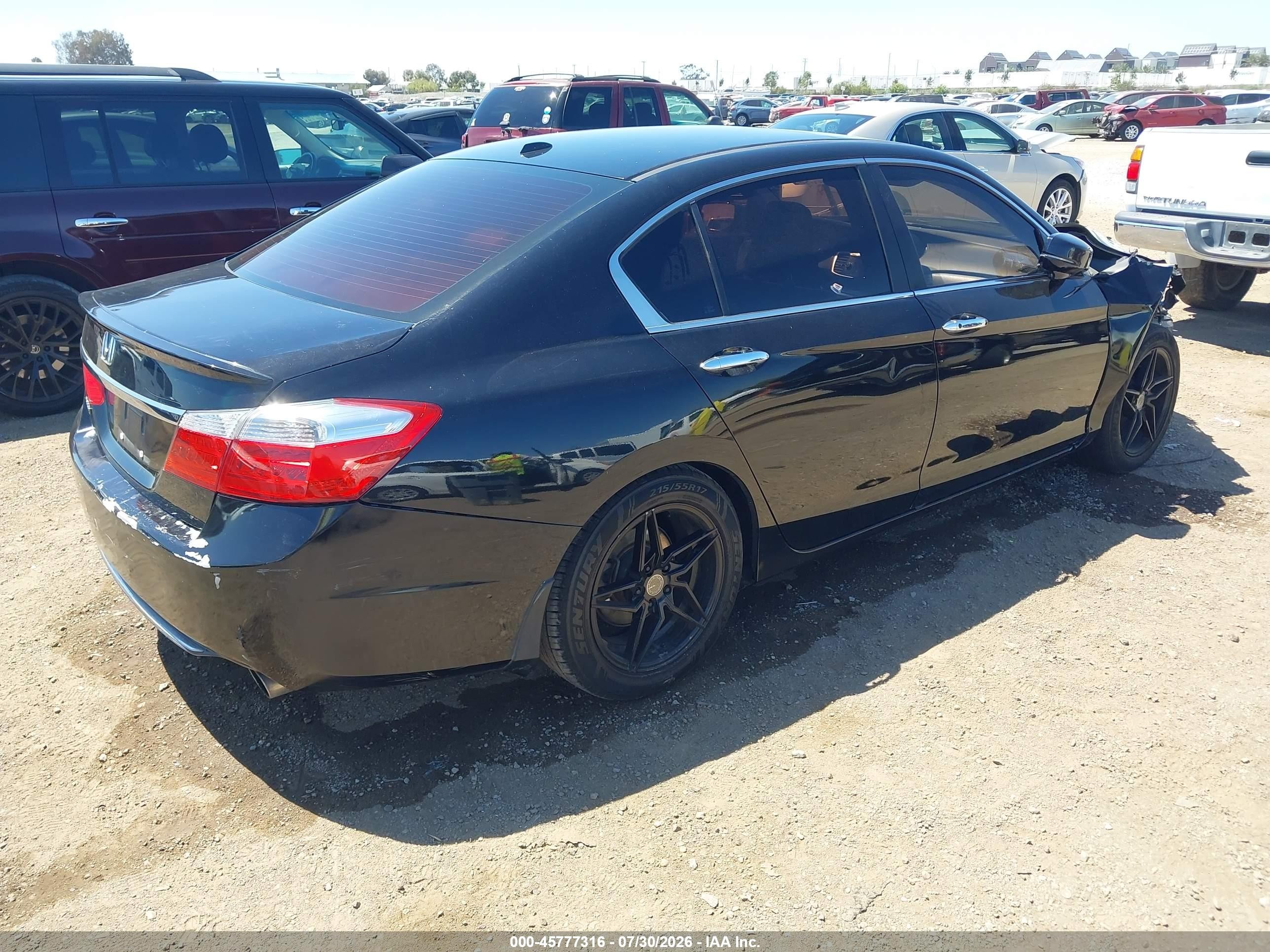 2013 Honda Accord Ex-l Black vin: 1HGCR2F80DA006586