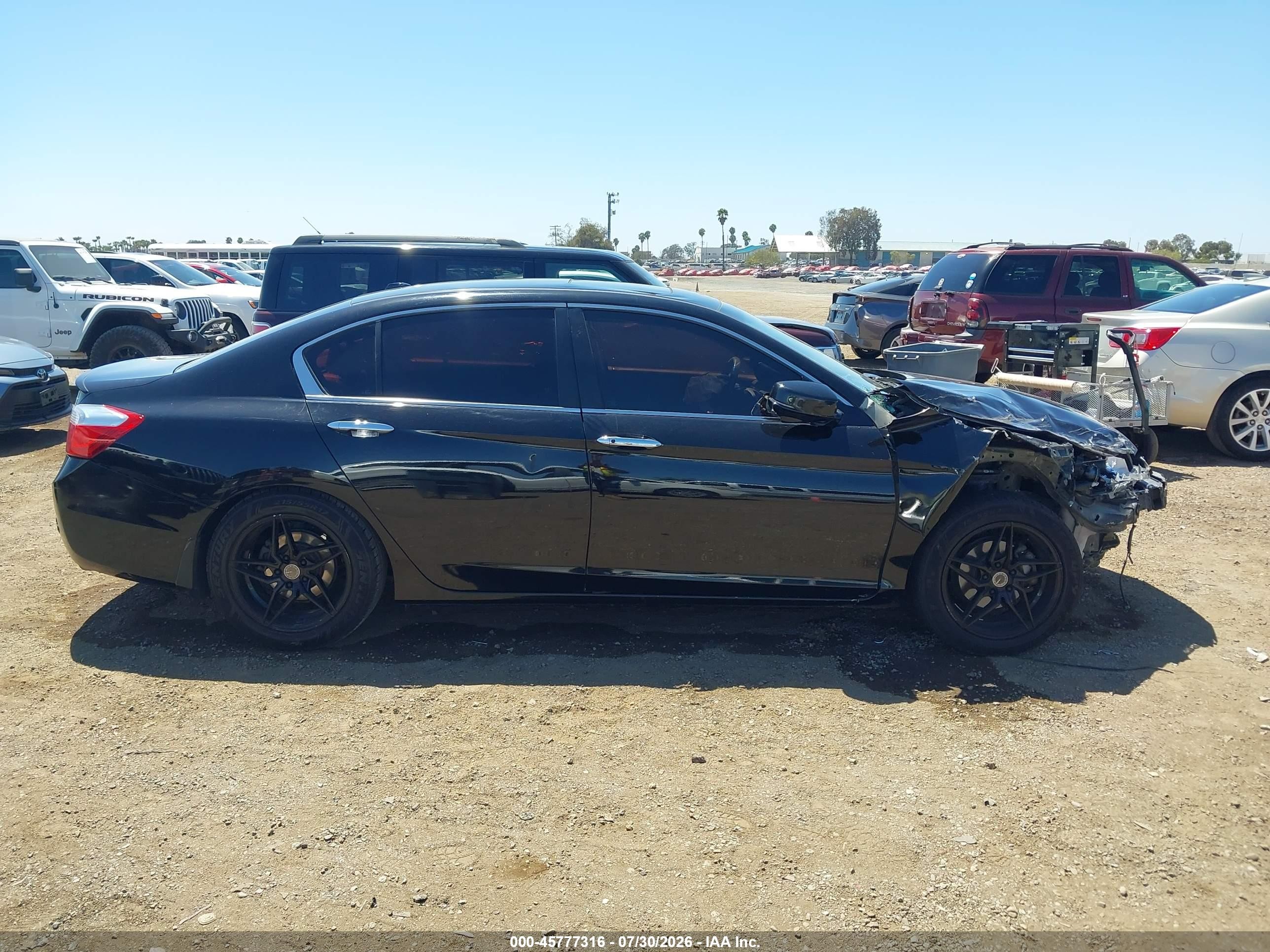 2013 Honda Accord Ex-l Black vin: 1HGCR2F80DA006586
