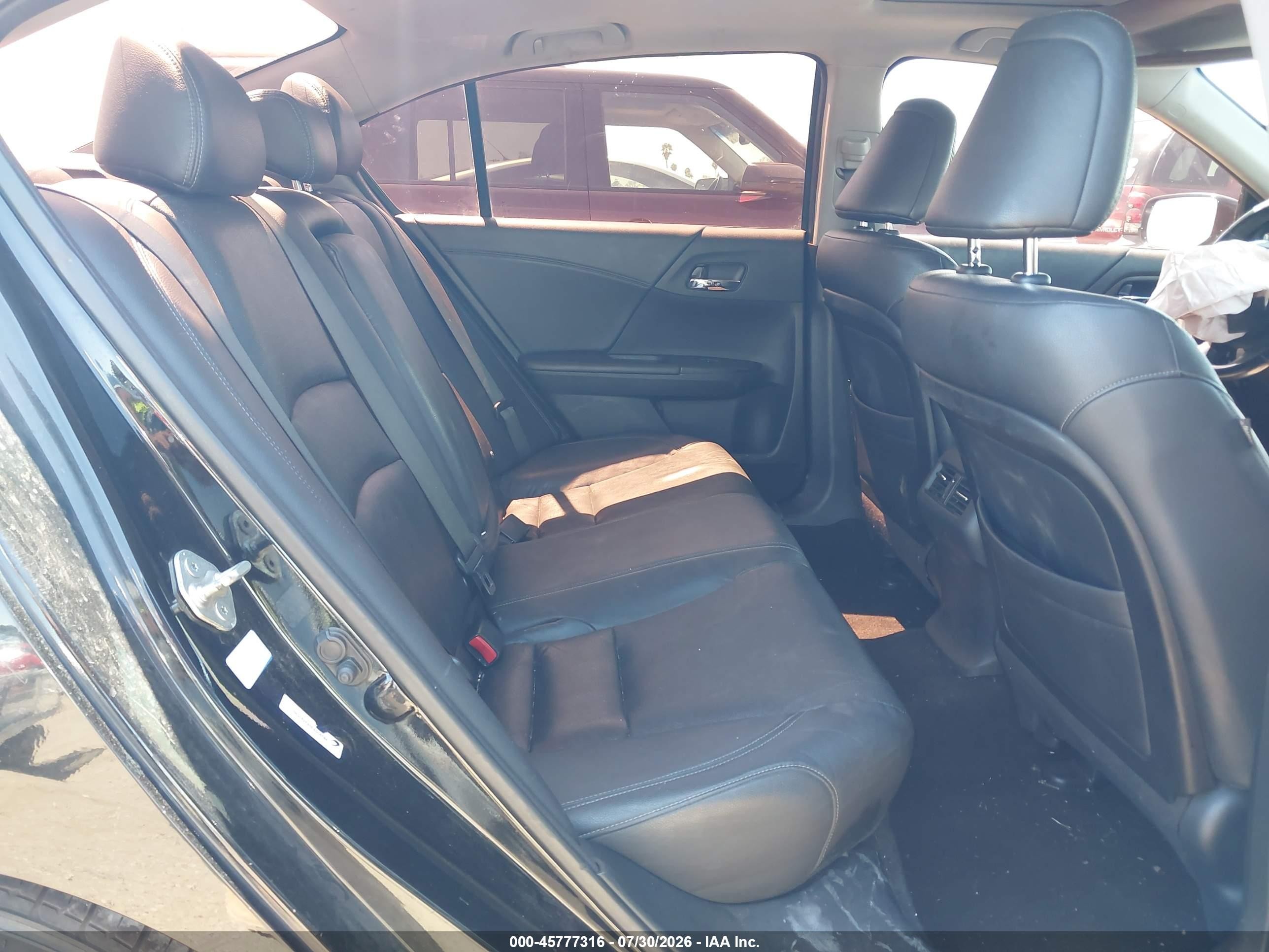 2013 Honda Accord Ex-l Black vin: 1HGCR2F80DA006586