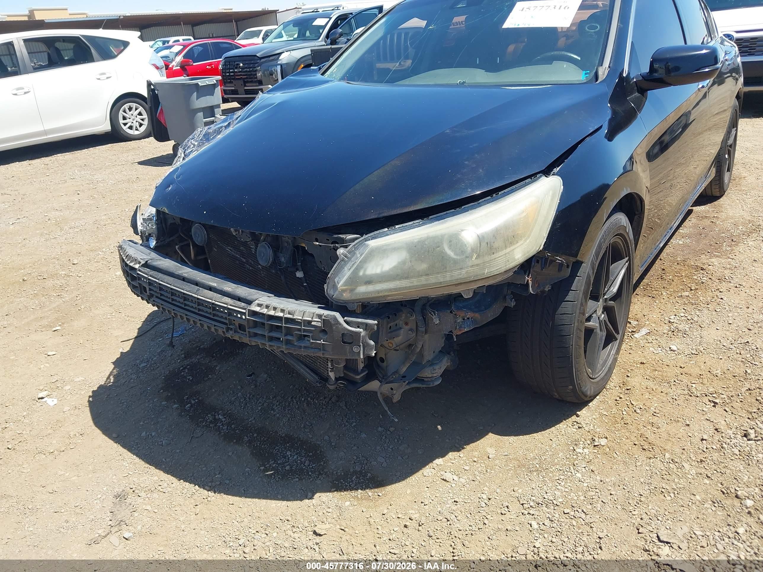 2013 Honda Accord Ex-l Black vin: 1HGCR2F80DA006586