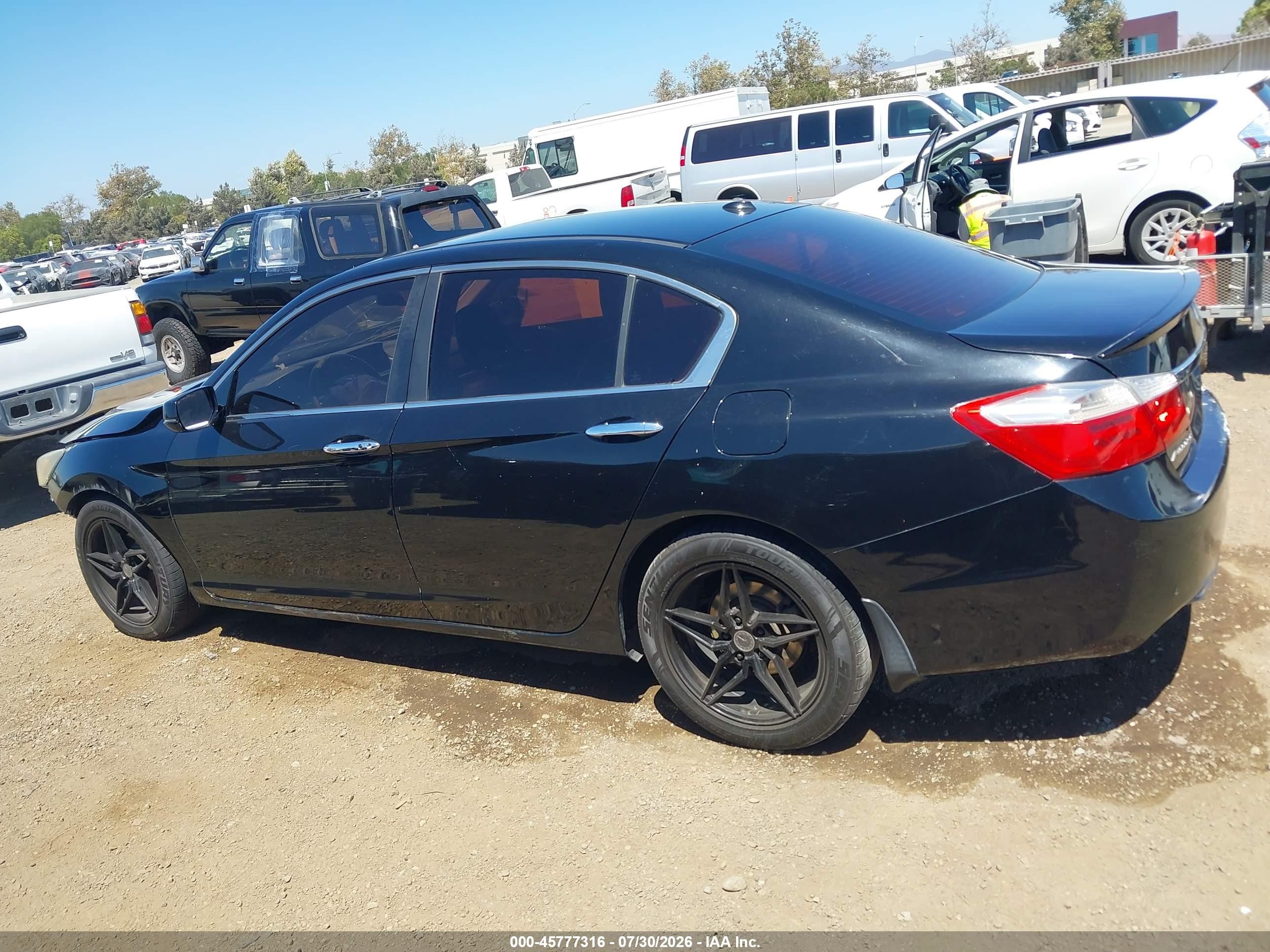 2013 Honda Accord Ex-l Black vin: 1HGCR2F80DA006586