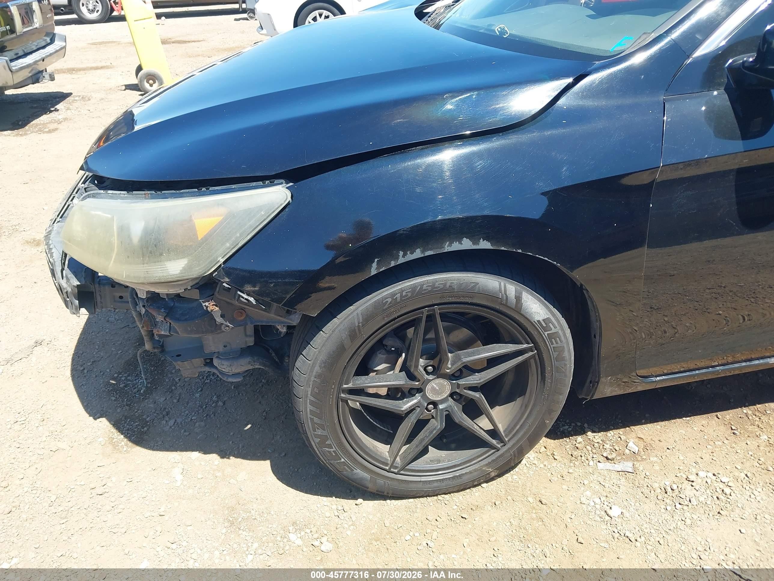 2013 Honda Accord Ex-l Black vin: 1HGCR2F80DA006586