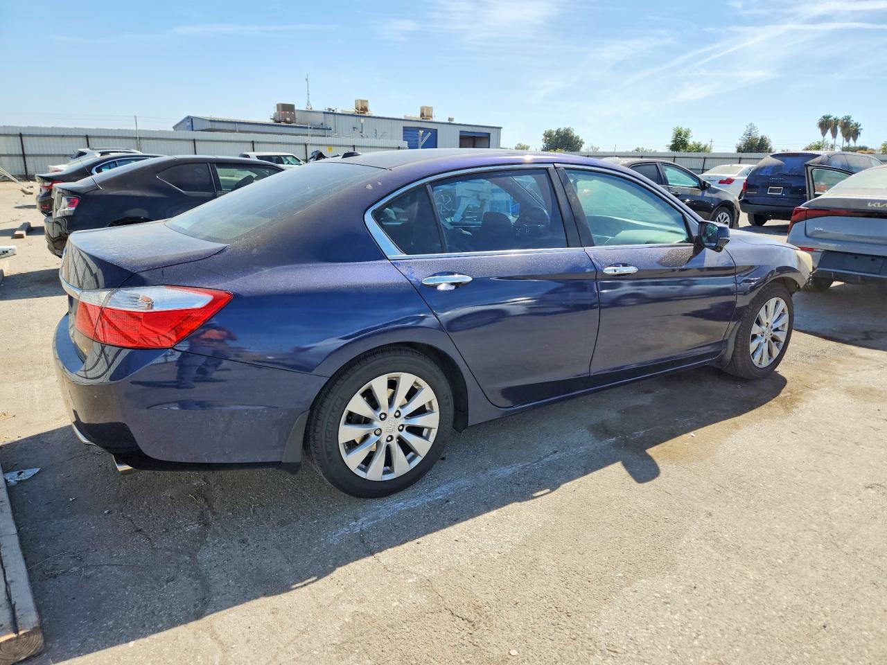 2013 Honda Accord Exl Blue vin: 1HGCR2F80DA016633