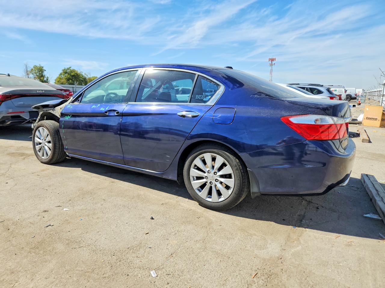 2013 Honda Accord Exl Blue vin: 1HGCR2F80DA016633