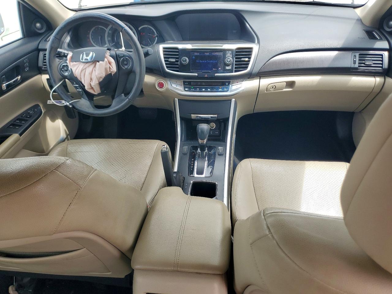 2013 Honda Accord Exl White vin: 1HGCR2F80DA055335