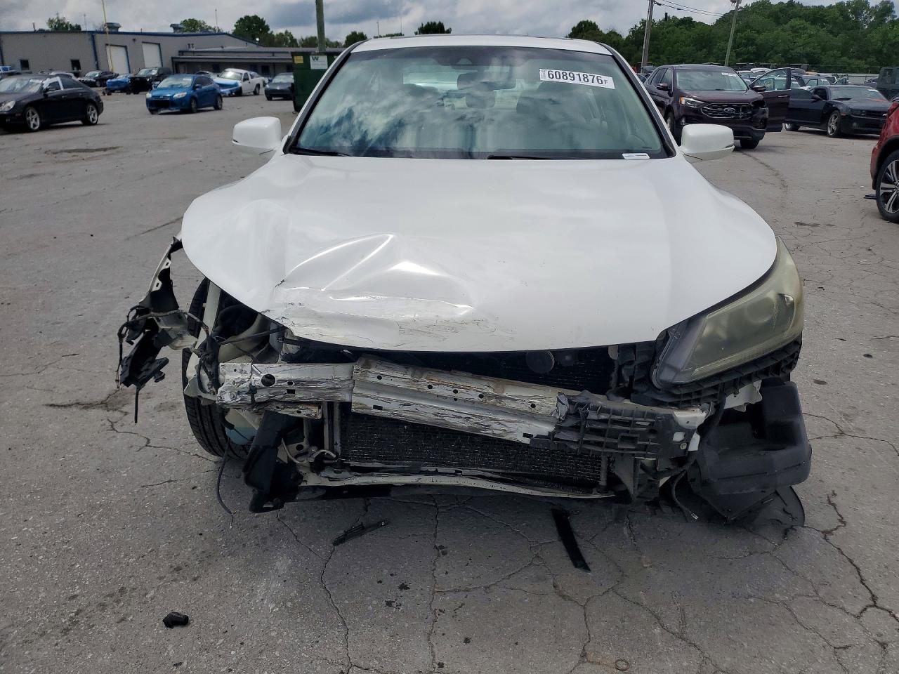 2013 Honda Accord Exl White vin: 1HGCR2F80DA055335