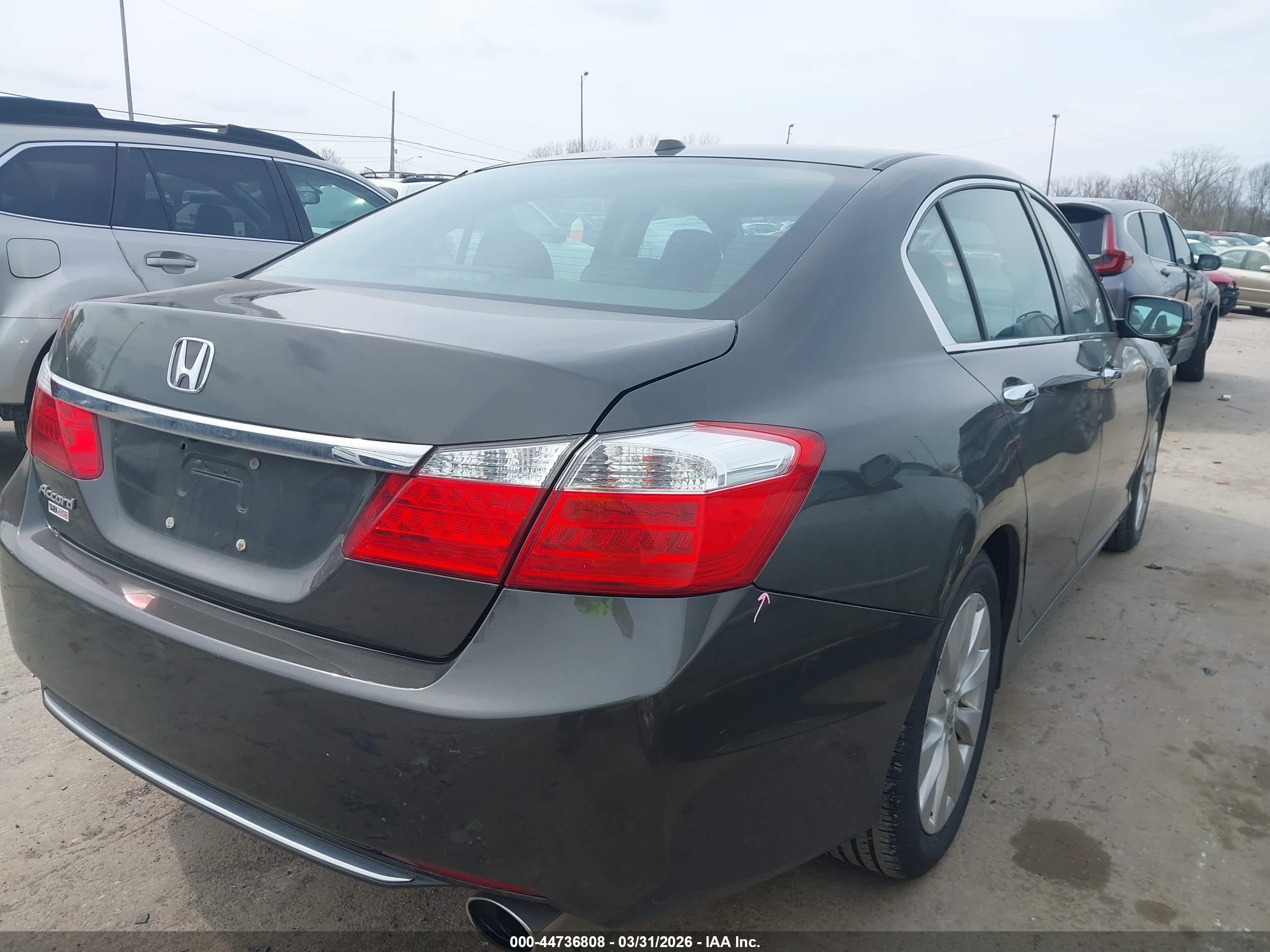 2013 Honda Accord Ex-l Gray vin: 1HGCR2F80DA056405