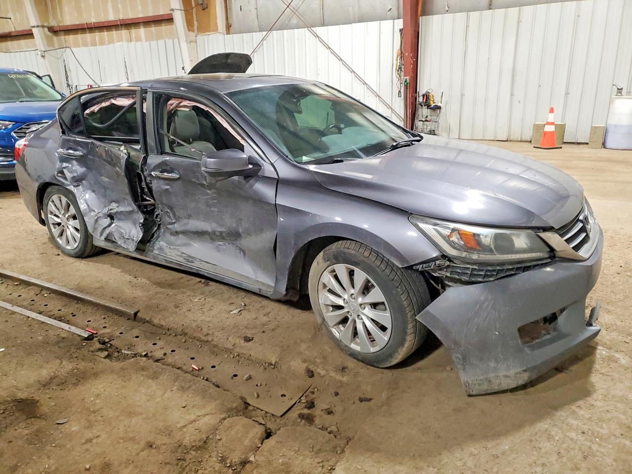 2013 Honda Accord Exl Gray vin: 1HGCR2F80DA073897