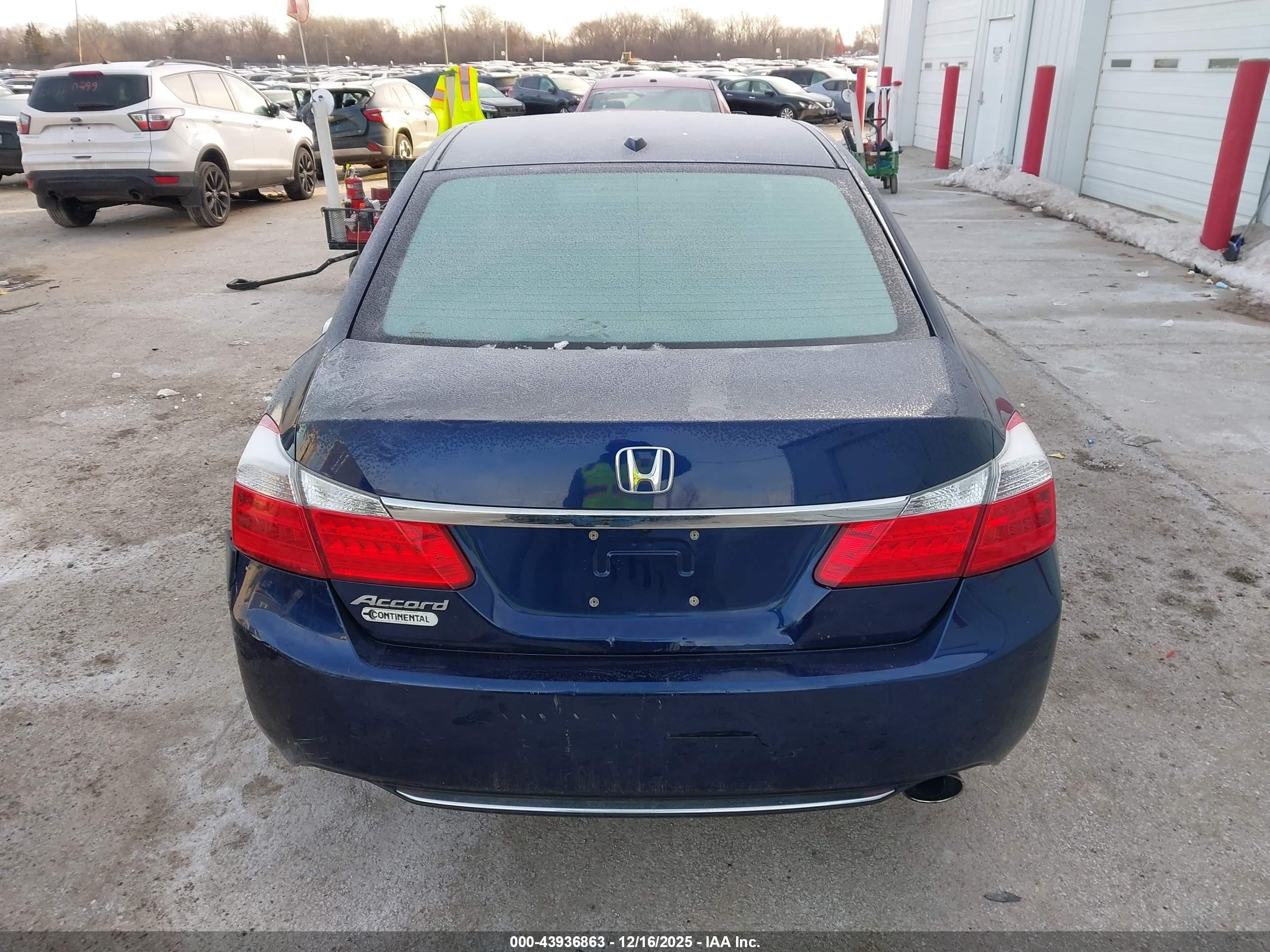 2013 Honda Accord Ex-l Blue vin: 1HGCR2F80DA087766