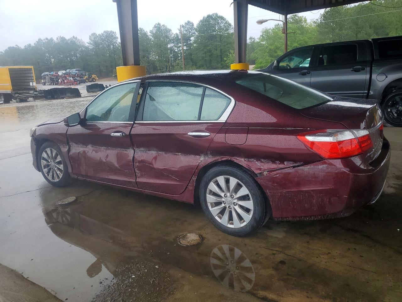 2013 Honda Accord Exl Burgundy vin: 1HGCR2F80DA107207