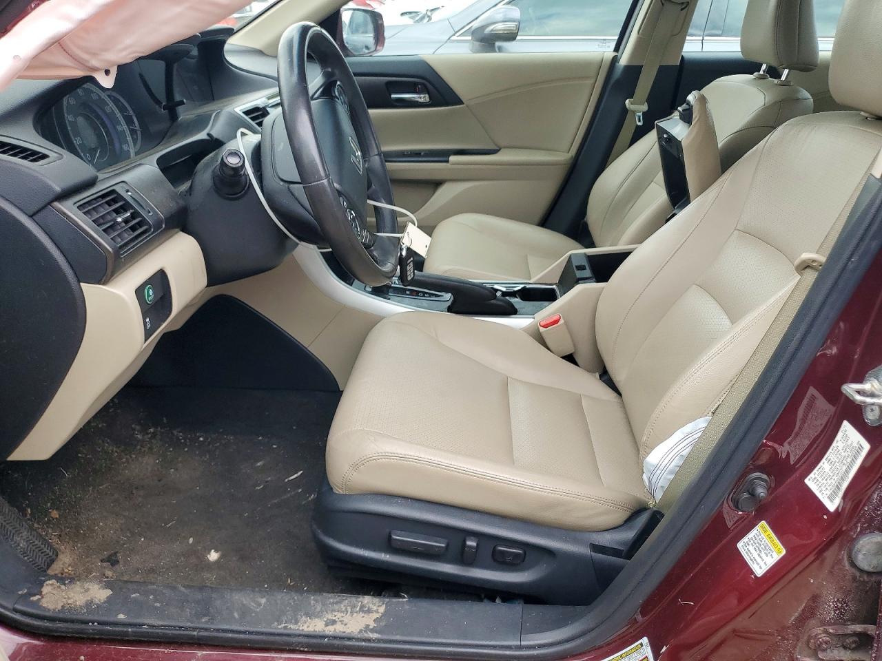 2013 Honda Accord Exl Burgundy vin: 1HGCR2F80DA107207
