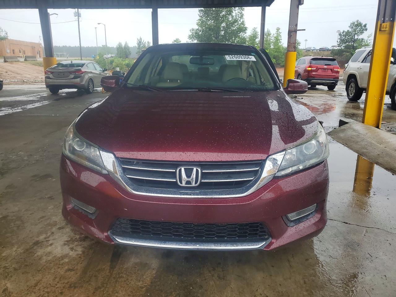 2013 Honda Accord Exl Burgundy vin: 1HGCR2F80DA107207