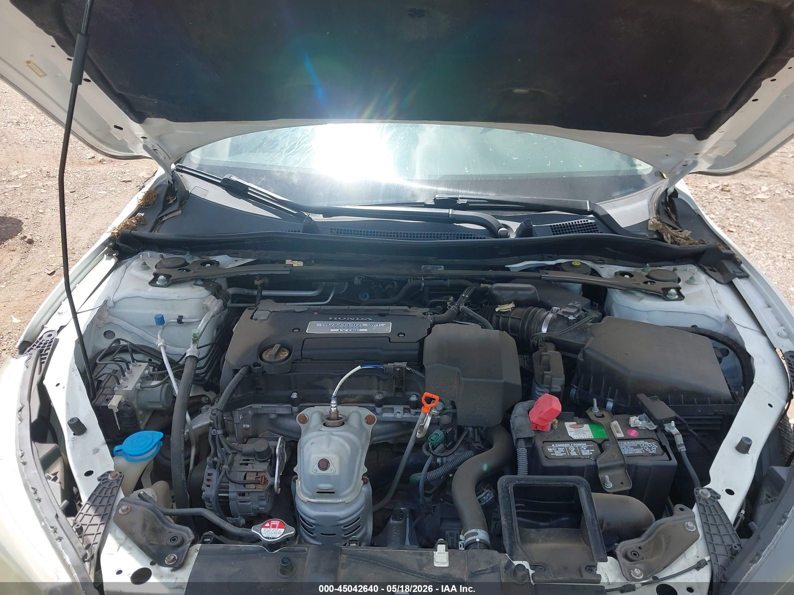 2013 Honda Accord Ex-l White vin: 1HGCR2F80DA120216
