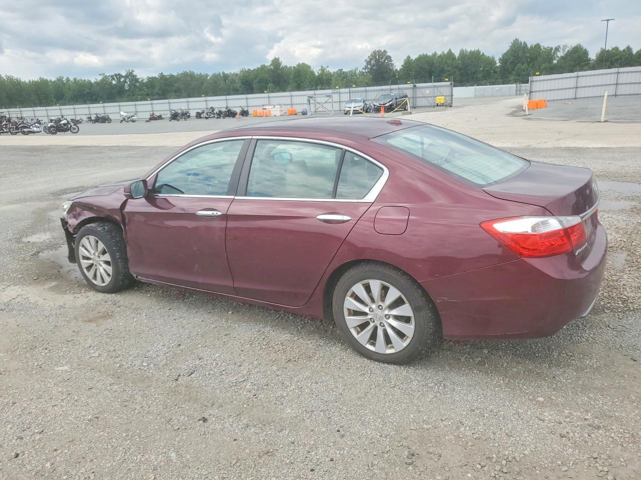2013 Honda Accord Exl Burgundy vin: 1HGCR2F80DA123956