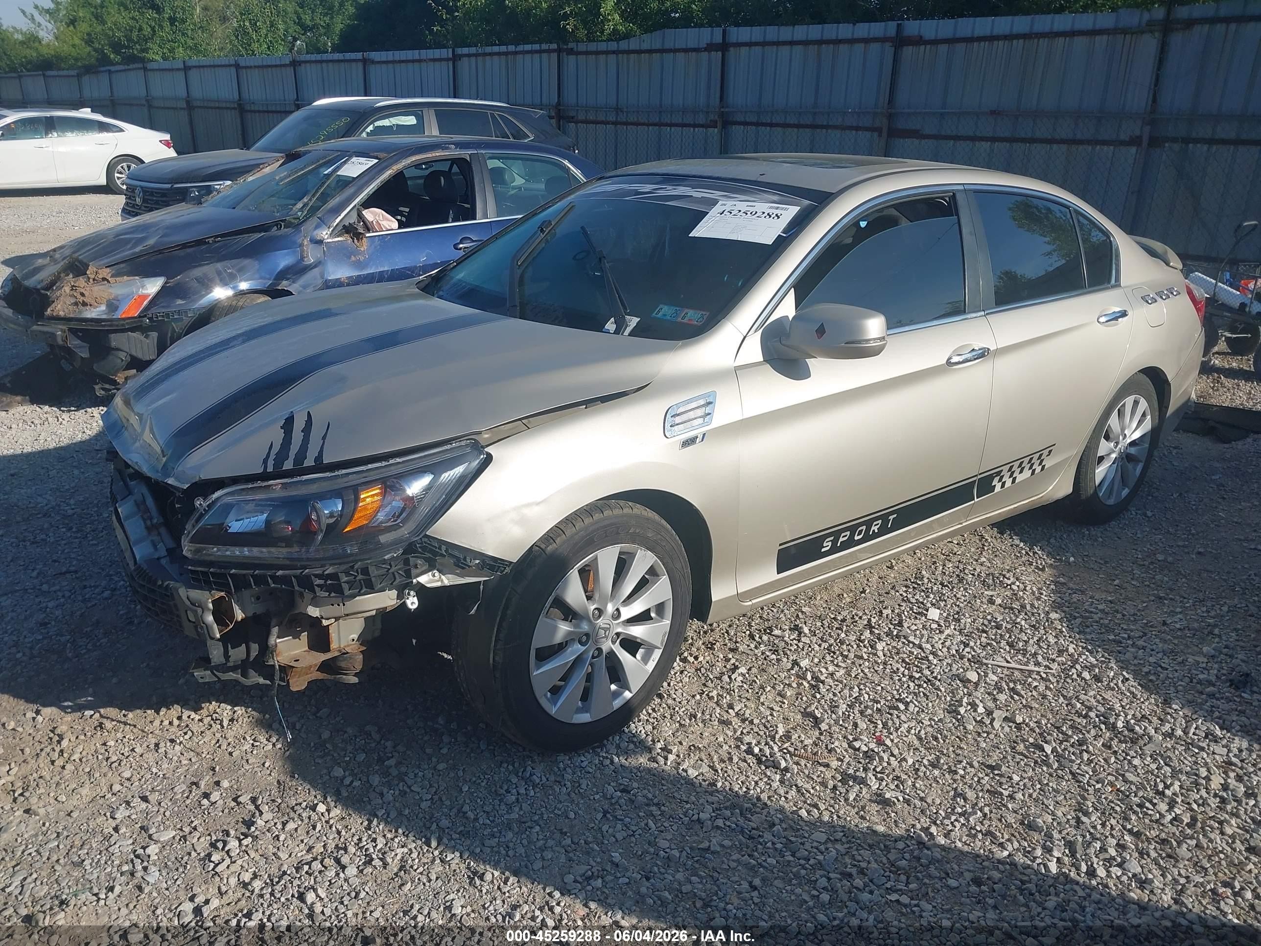 2013 Honda Accord Ex-l Gold vin: 1HGCR2F80DA124525