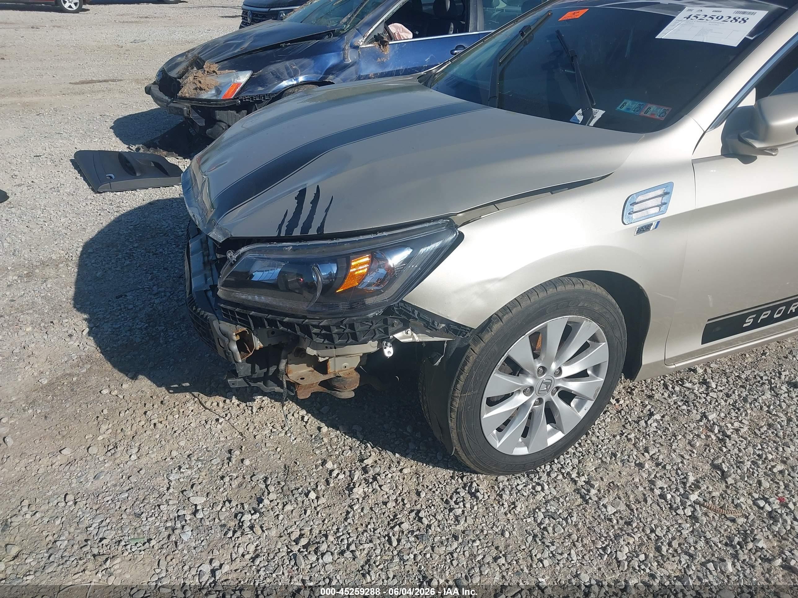 2013 Honda Accord Ex-l Gold vin: 1HGCR2F80DA124525