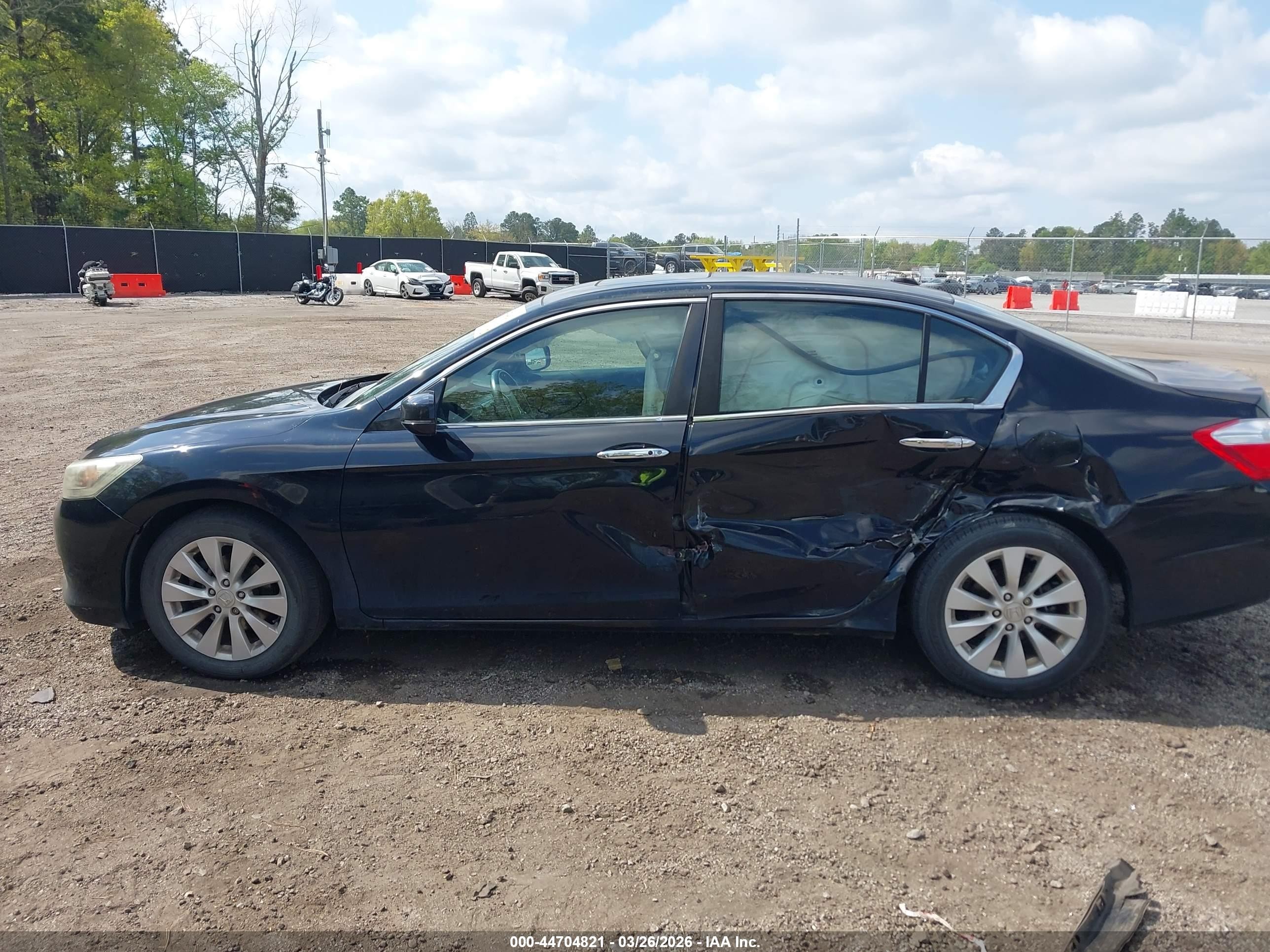 2013 Honda Accord Ex-l Black vin: 1HGCR2F80DA138134