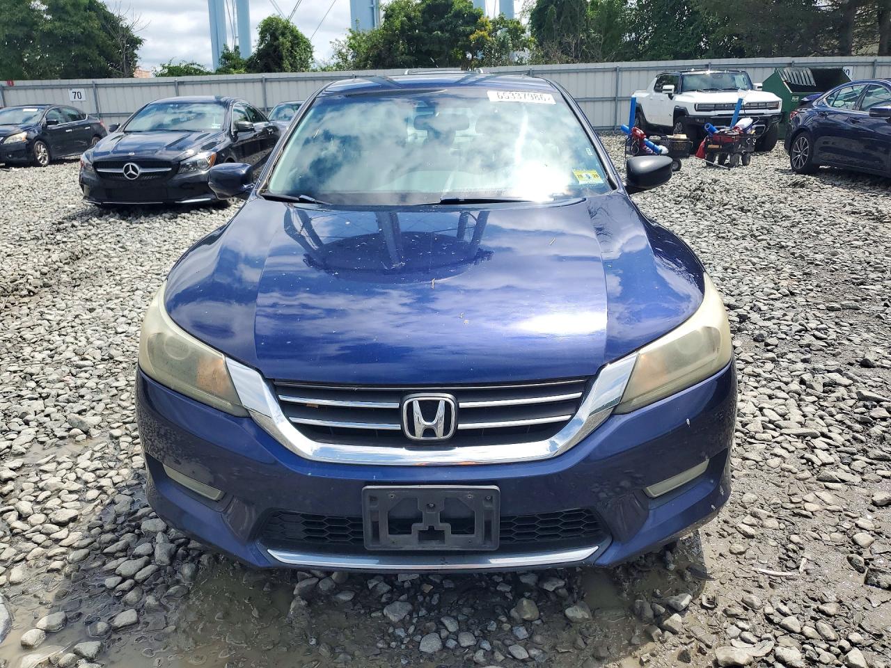 2013 Honda Accord Exl Blue vin: 1HGCR2F80DA150834