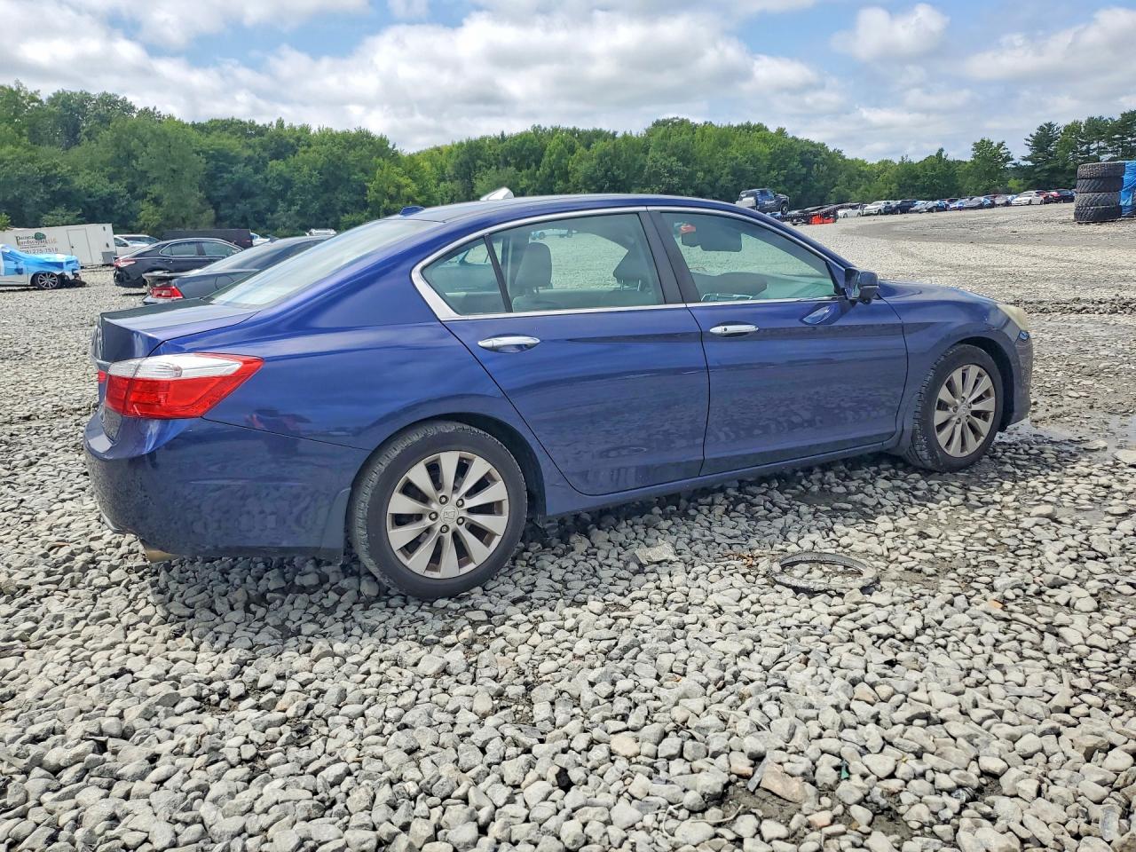 2013 Honda Accord Exl Blue vin: 1HGCR2F80DA150834