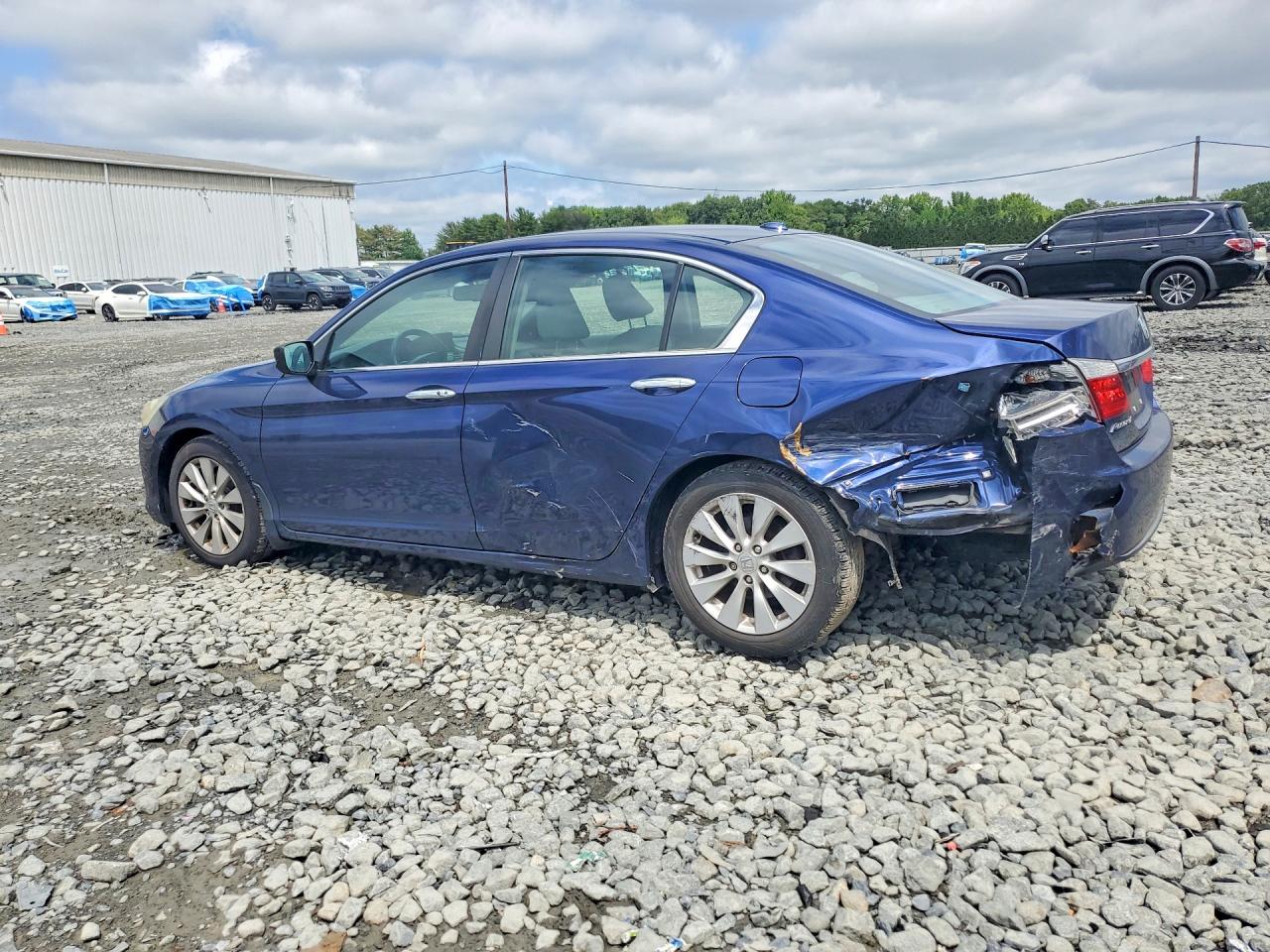 2013 Honda Accord Exl Blue vin: 1HGCR2F80DA150834