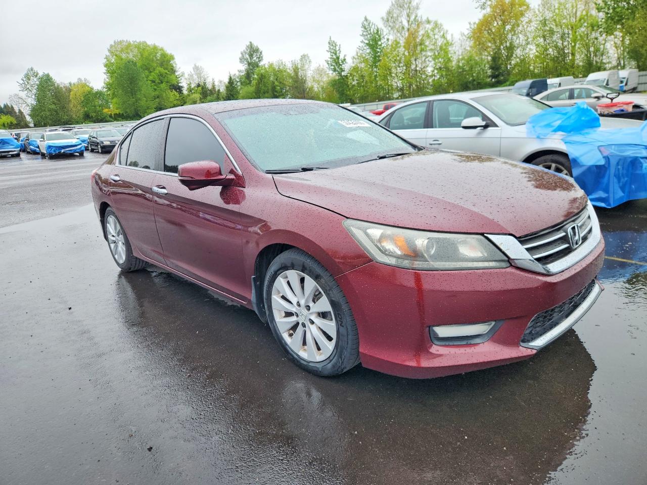 2013 Honda Accord Exl Burgundy vin: 1HGCR2F80DA154821